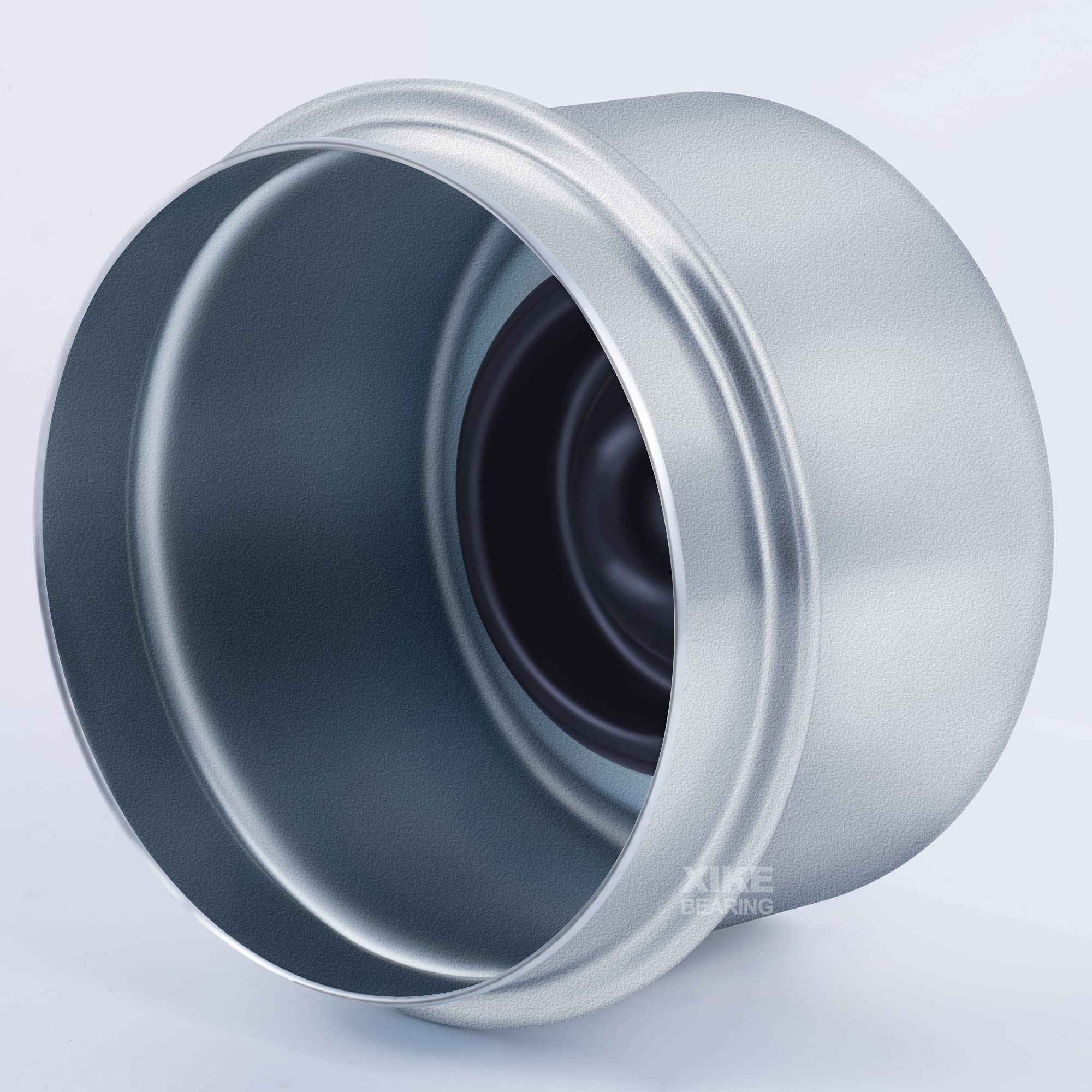 Xike Stamping Dust Cap And Rubber Plug Series (52 Mm Grease Cap X 2, Black)