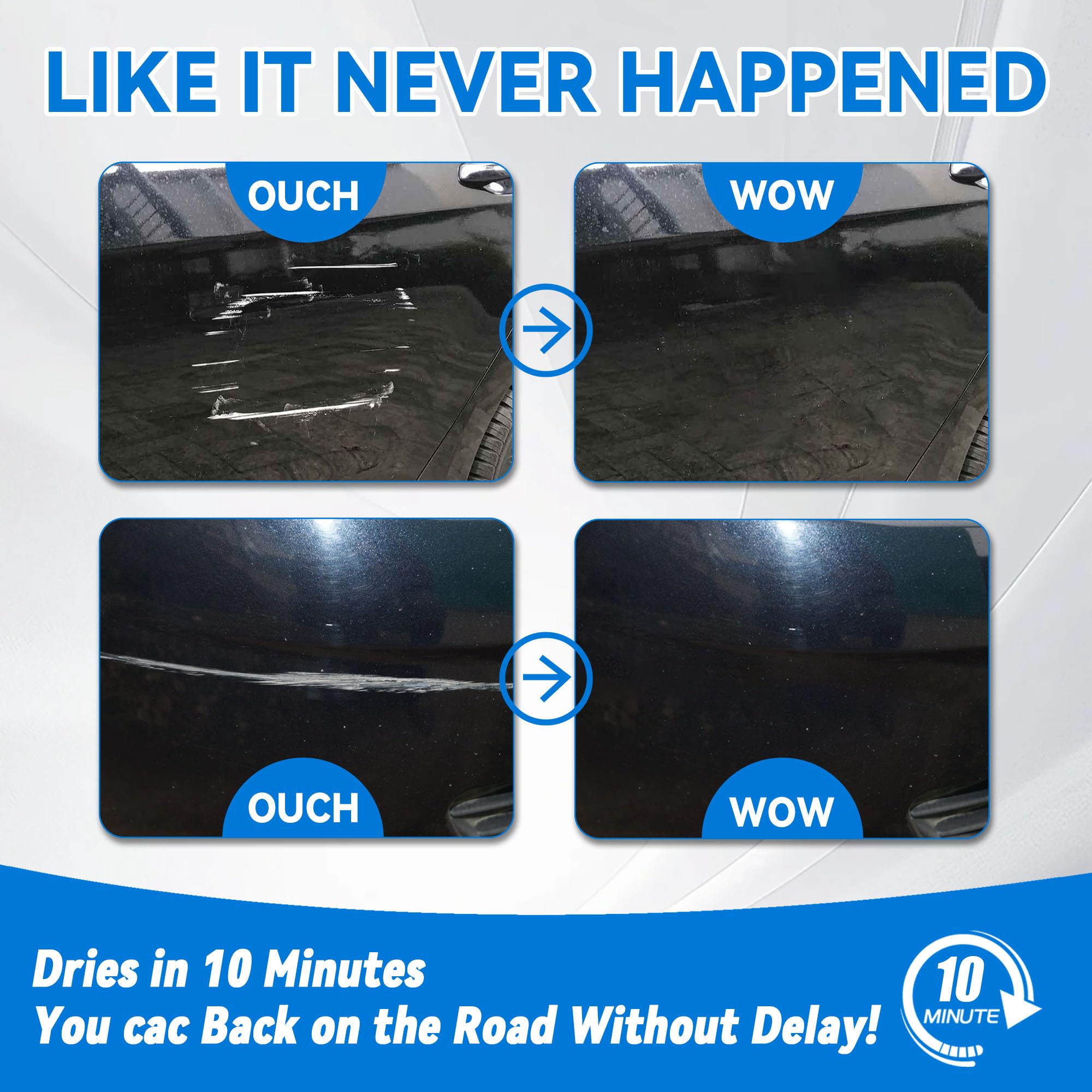 Pearl Black Touch Up Paint for Cars, Car Paint Scratch Repair, Auto Paint Repair Pen, Automotive Scratch Remover, Professional S