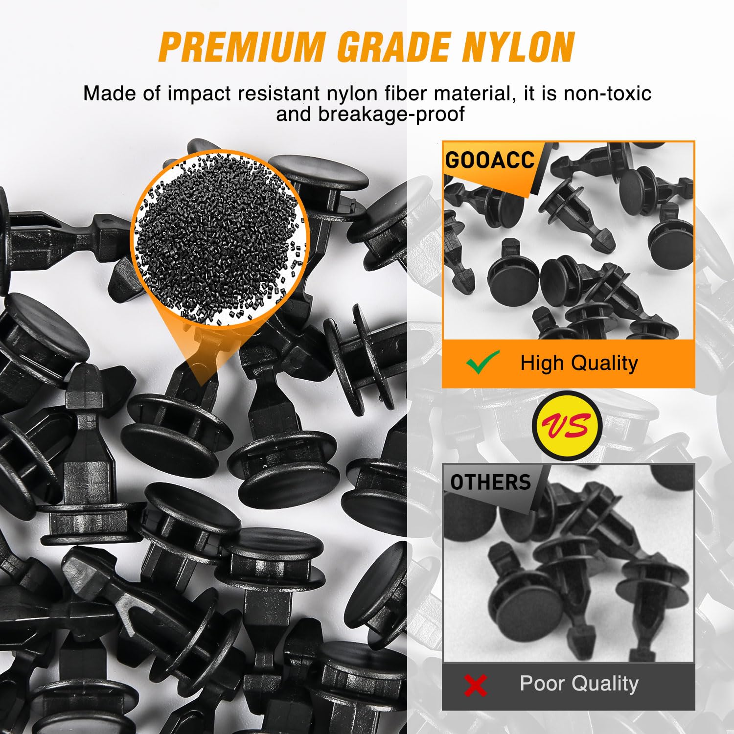 Gooacc 50 Pcs Engine Cover Retainer Clip For Honda Acura Oem Replacement 91547-Tz5-A02 Honda Odyssey Pilot Ridgeline Acura Mdx R