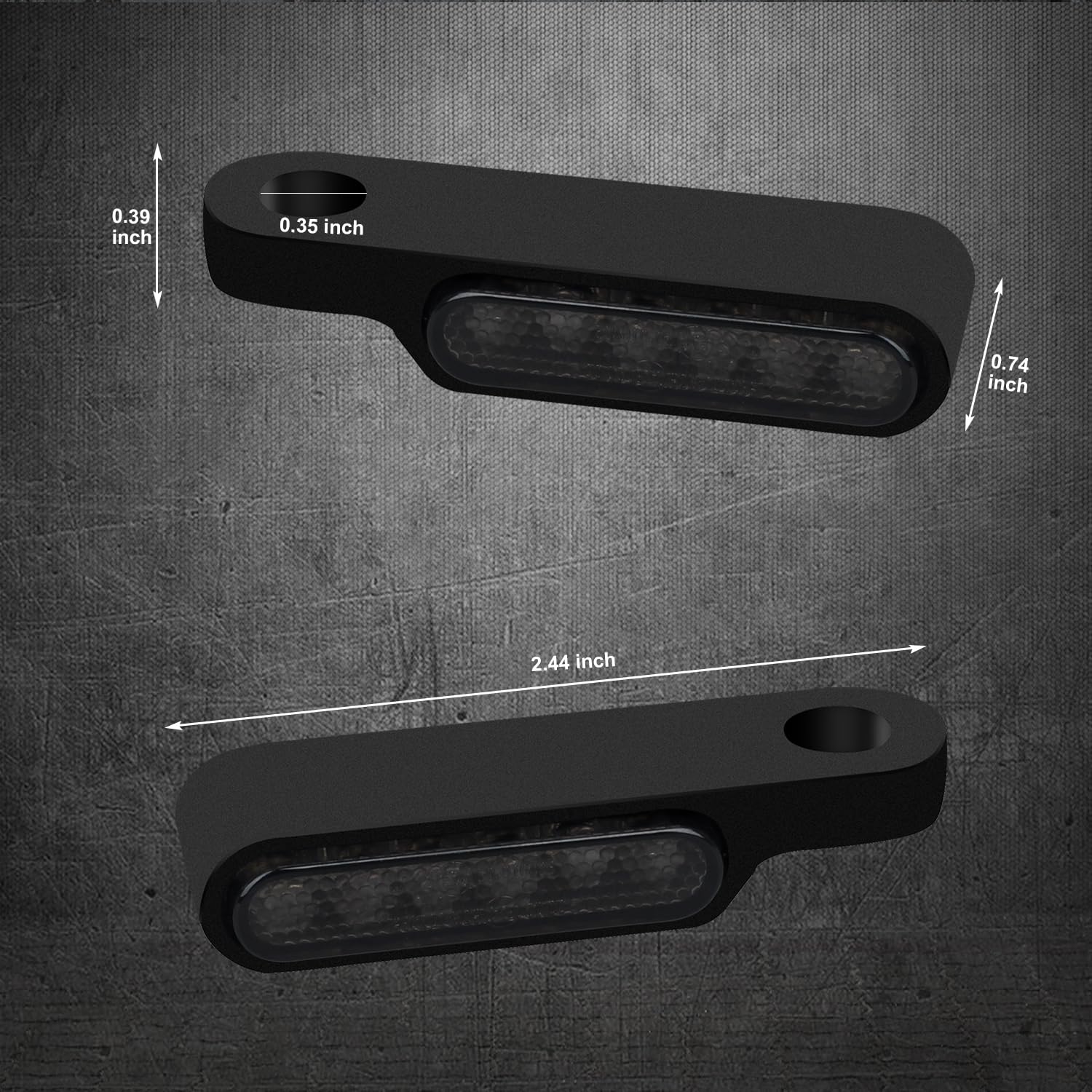 Nthreeauto Handlebar Led Turn Signals Mini Motorcycle Blinkers Handle Bar Marker Light Compatible With Harley Dyna Sportster 883