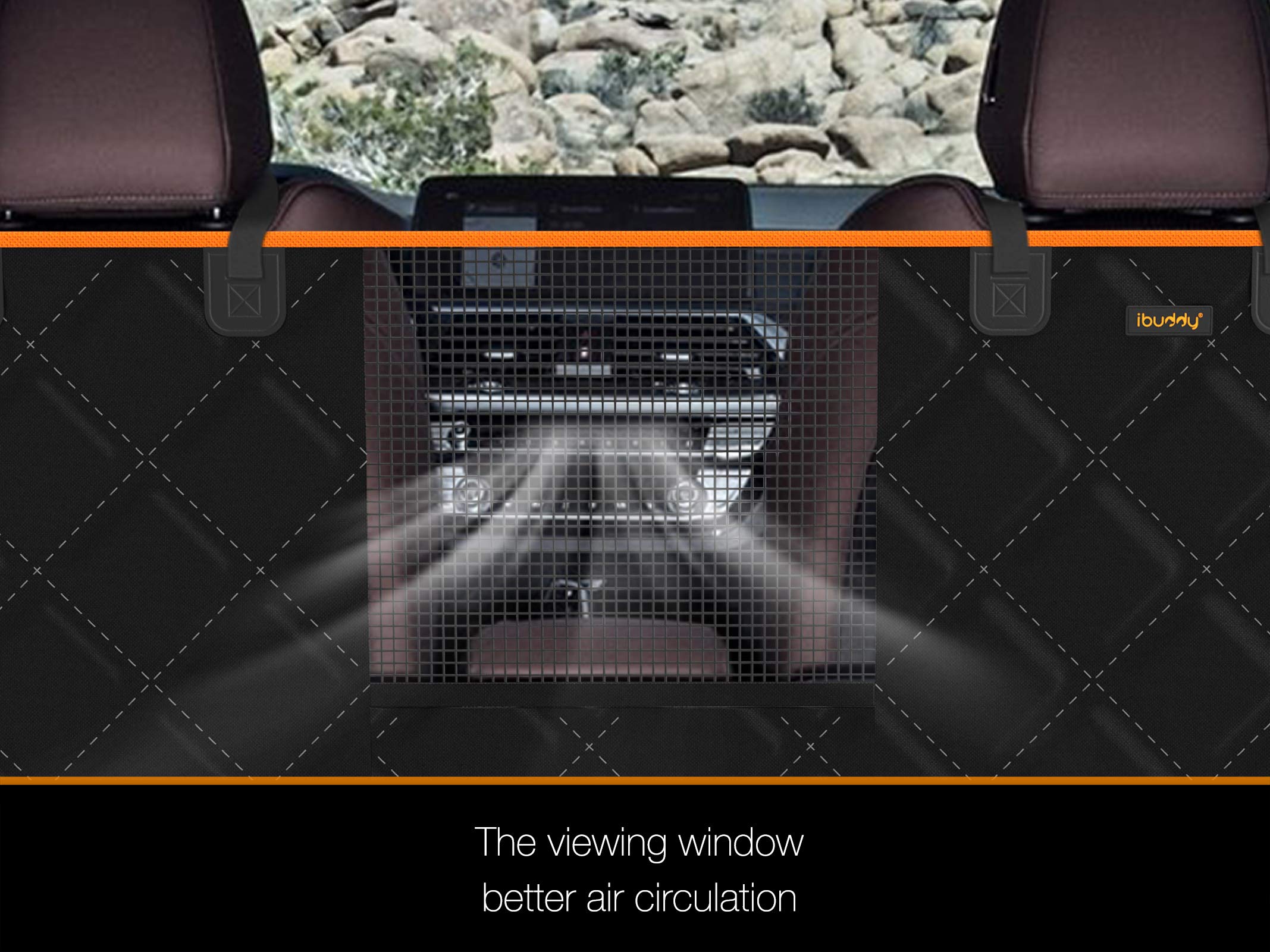 Ibuddy Suv Cargo Liner For Dogs, Waterproof Dog Seat Cover With Bumper Flap Protection Durable Suv Trunk Mat For Pets Keep Your Vehicle Trunk Clean Universal Fit Suv Car Seat Cover