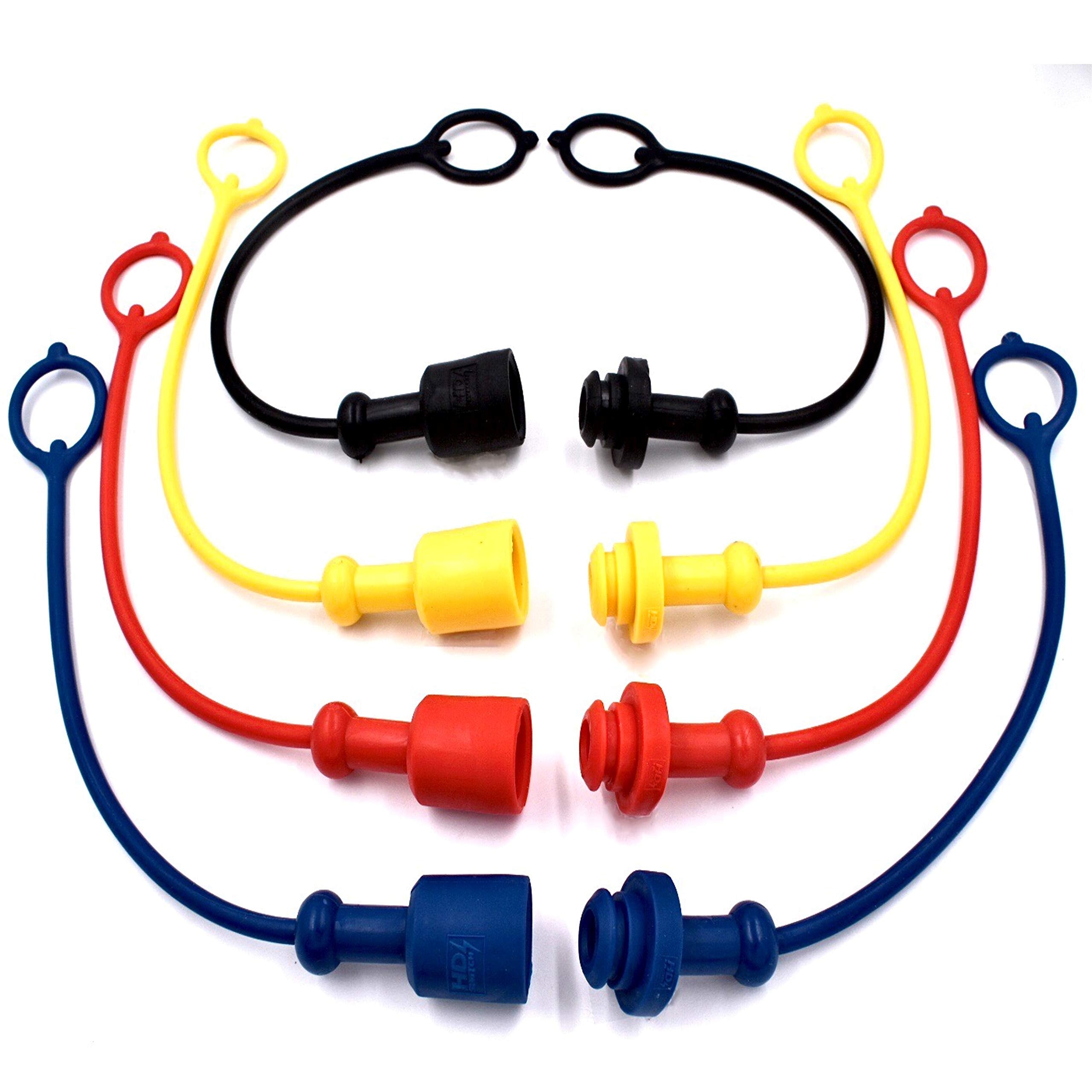 Hd Switch 8 Pack Hydraulic Quick Change Coupling Dust Cap & Plug Bush Hog Westendorf Ford Loader Pioneer Faster 1/2'' Iso S40-4