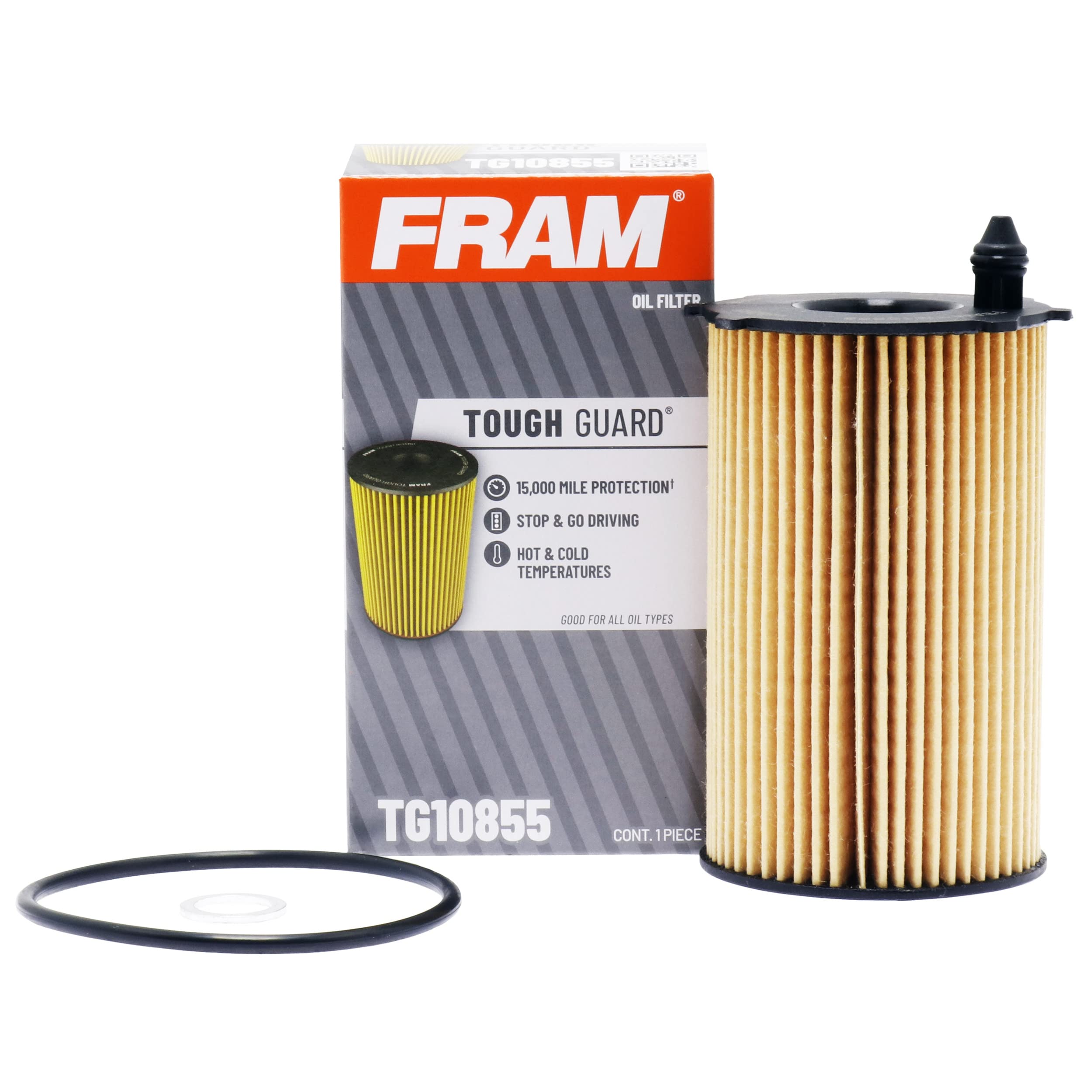 Fram Tough Guard Tg10855, 15K Mile Change Interval Cartridge Oil Filter (Package May Vary)