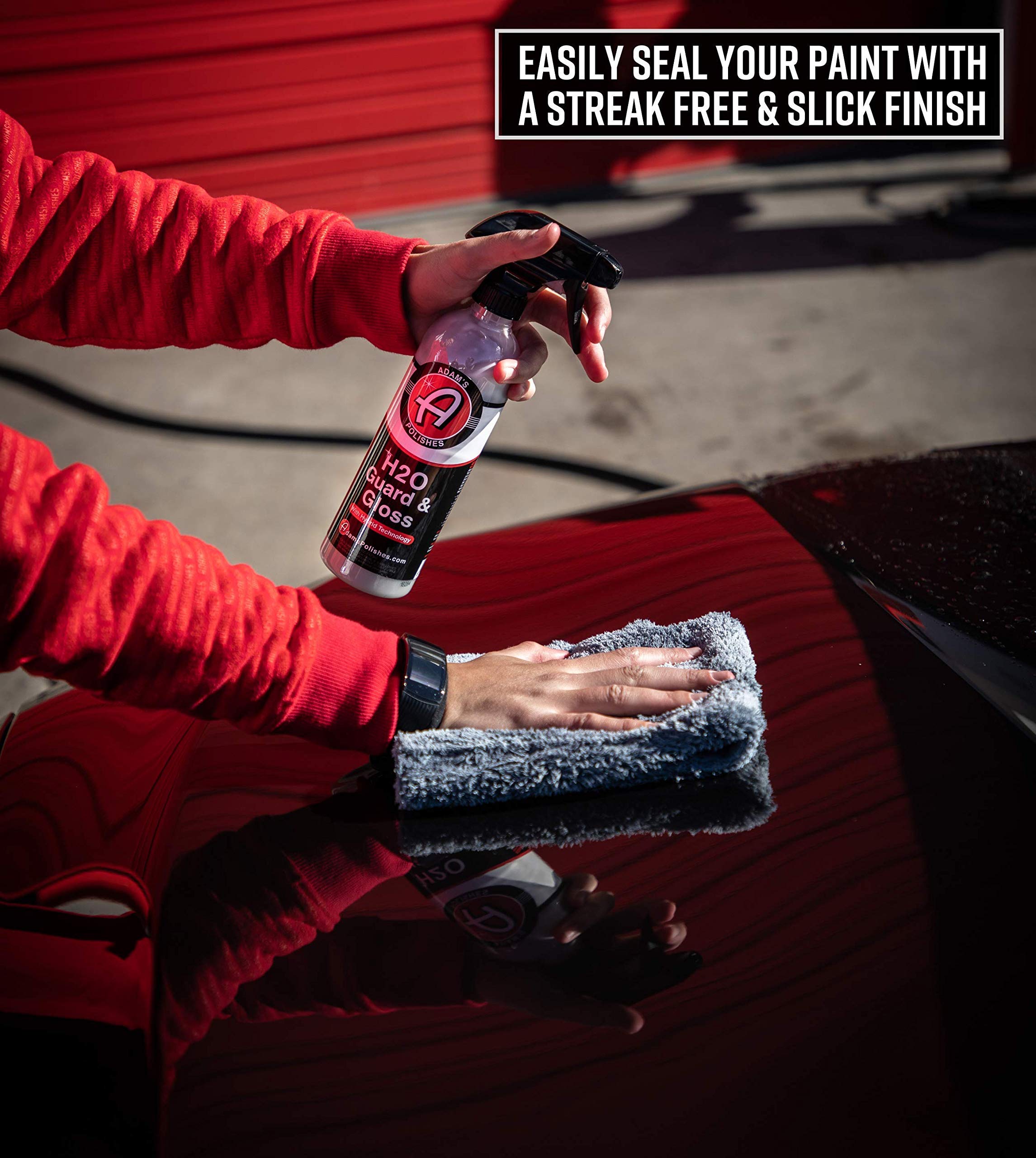 Adam'S Polishes H2O Guard & Gloss (Gallon) - Car Detailing Hybrid Top Coat Silica Sealant, Car Wax & Polish Quick Detailer | Aft