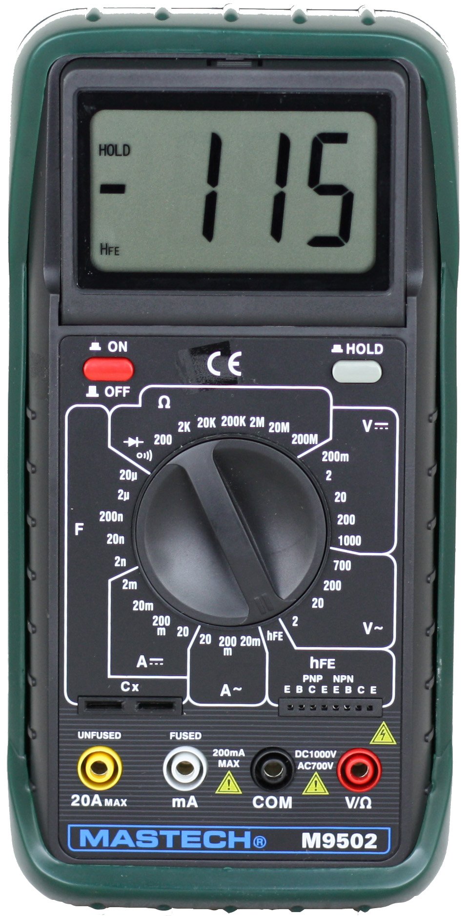 Sinometer M9502 AC/DC 31-range 20A Digital Multimeter with adjustable LCD Display