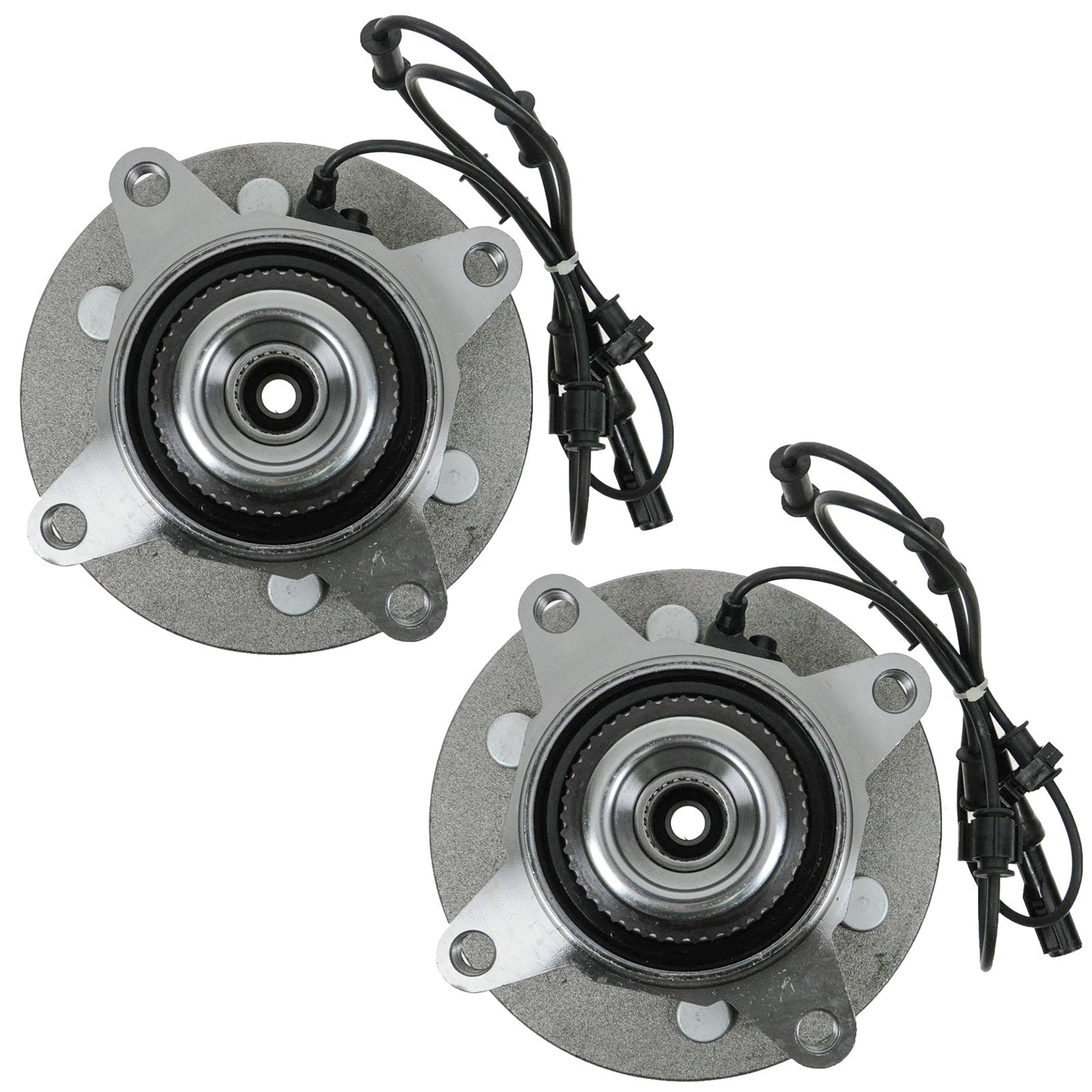 Trq Front Wheel Hub Bearings Assembly Set Compatible With 2000-2006 Ford Expedition Lincoln Navigator