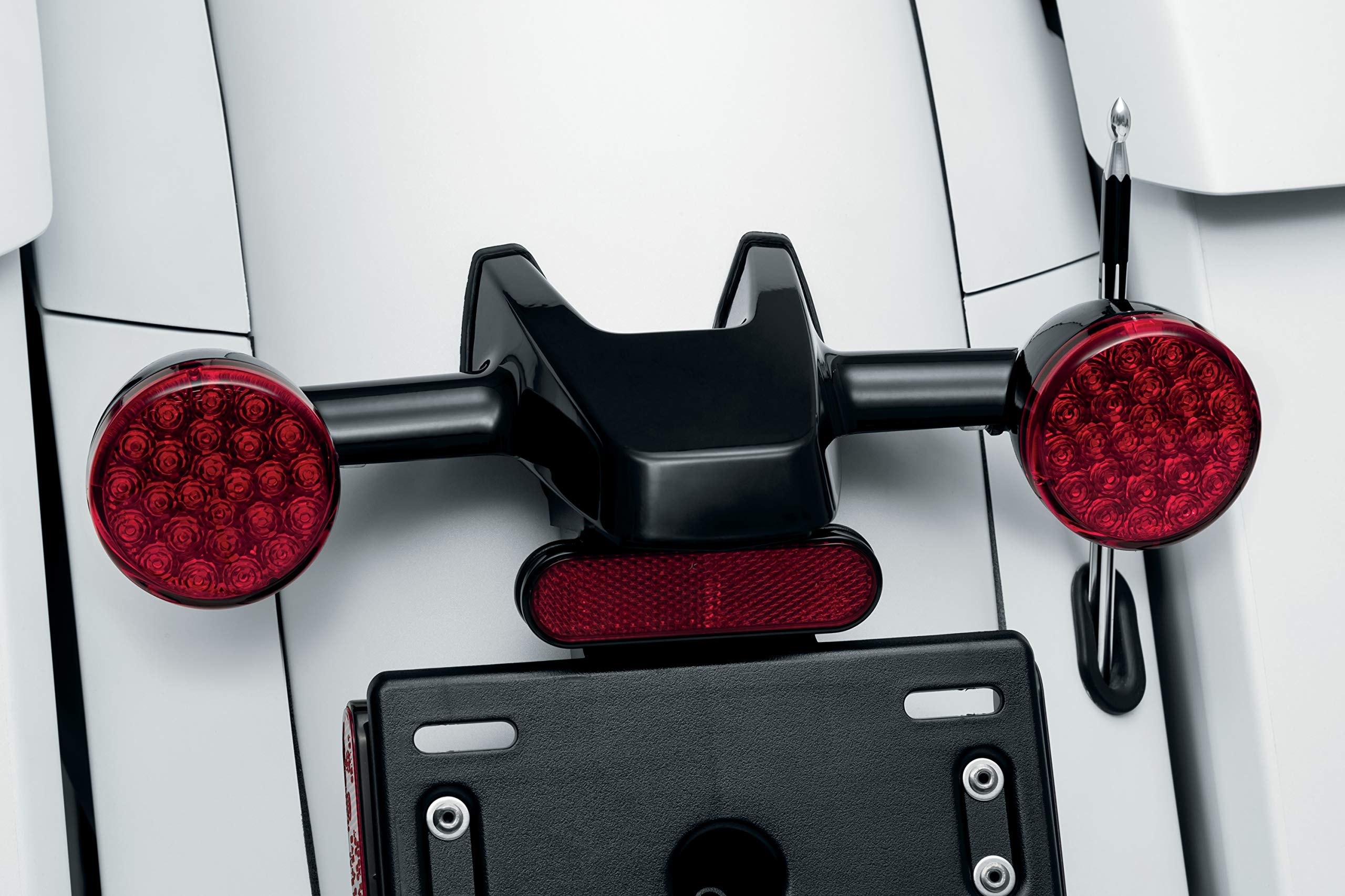 Kuryakyn 2843 Motorcycle Lighting Accessory: Kellermann Atto Rear Turn Signal Adapters For Indian Motorcycles: Challenger And Chieftain, Gloss Black, 1 Pair