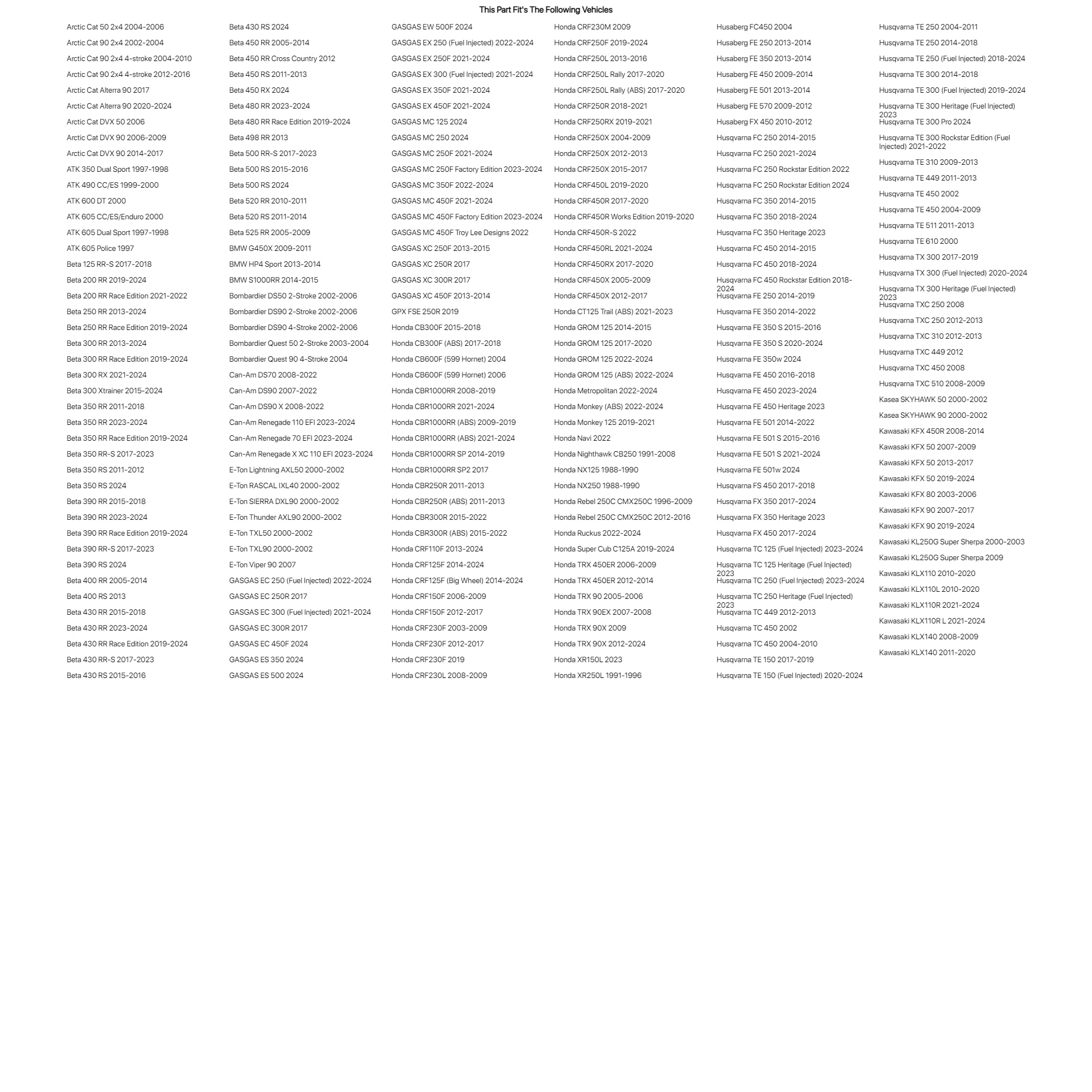Tusk Lithium Pro Battery Tlfp-7L For Honda Crf250L 2013-2016
