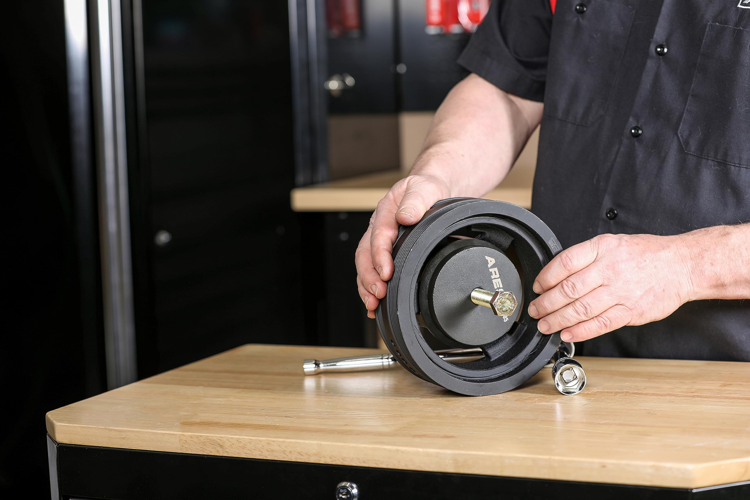 Ares 15085 - Harmonic Balancer Puller For Gm - Low Profile Harmonic Balancer Puller Allows For Easy Access And Service - Compati