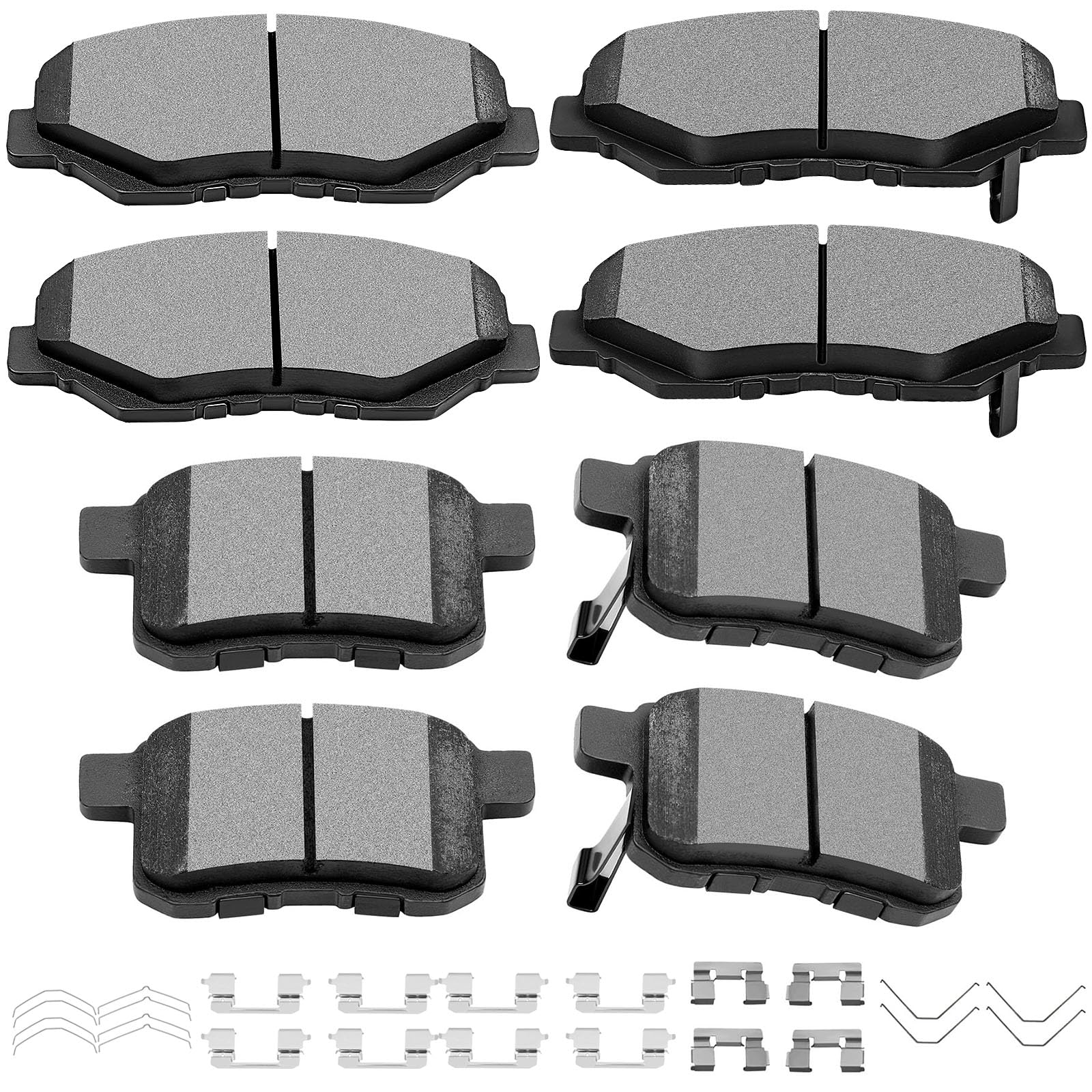 Scitoo D914 D1336 Front Rear Ceramic Brake Pads Sets Fit For Acura Ilx 2013-2015,For Honda Civic 2012-2015,For Honda For Accord