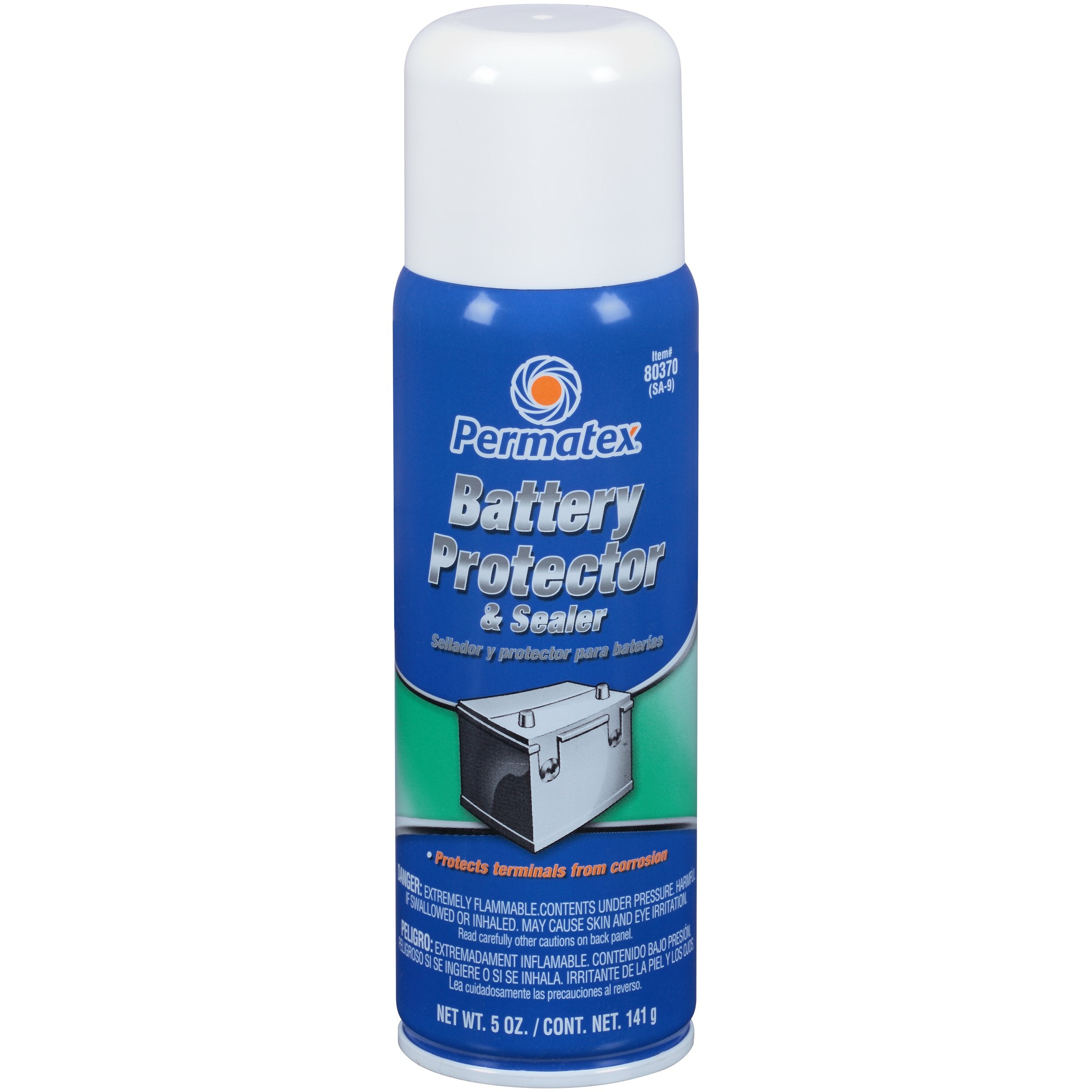 Permatex 80370-12Pk Battery Protector And Sealer, 5 Oz. Net Aerosol Can (Pack Of 12)