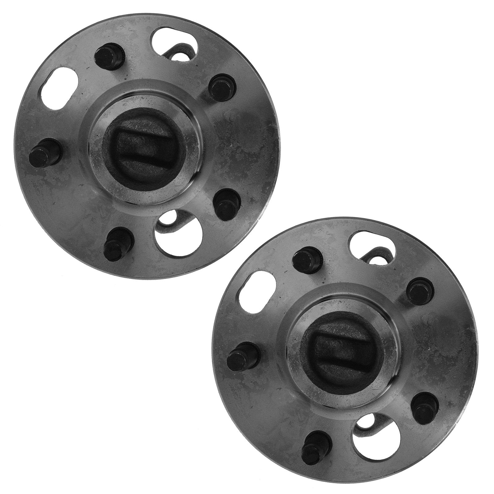 Rear Wheel Hubs & Bearings W/Abs Pair Set For Buick Cadillac Chevy Olds Pontiac
