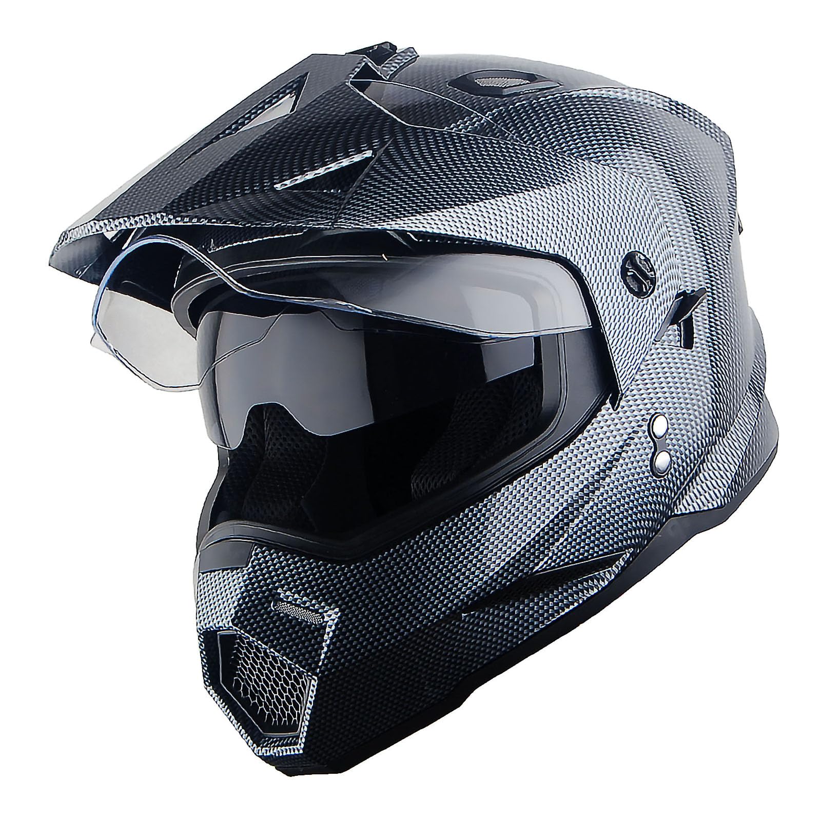 1Storm Dual Sport Motorcycle Motocross Off Road Full Face Helmet Dual Visor