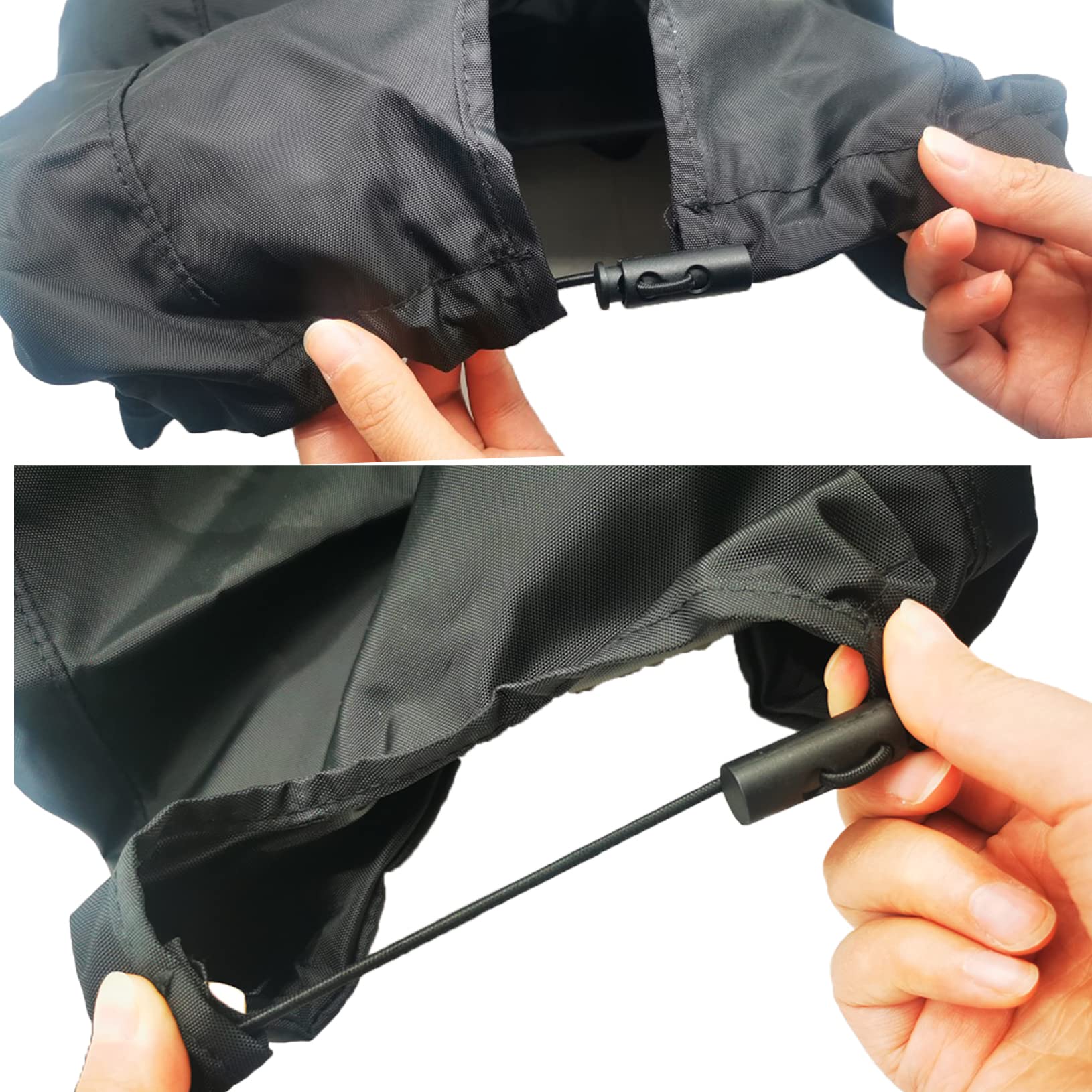 Hjsiutv Atv Seat Covers Waterproof Compatible With Scrambler Foreman Rancher Grizzly Kfx Sportsman Most Atv (Black)