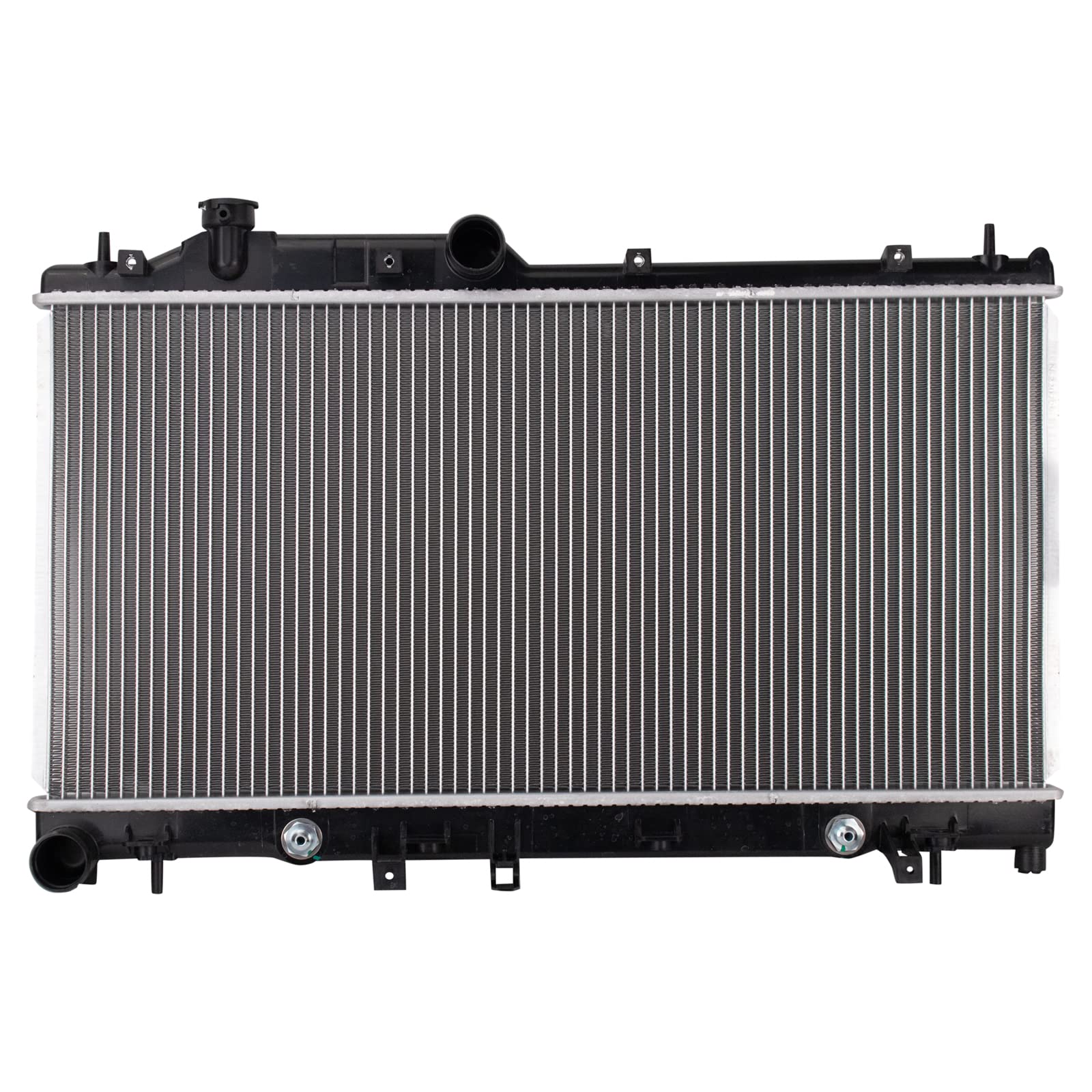 Trq Radiator Assembly Aluminum Core Compatible With 16-17 Subaru Crosstrek 09-13 Forester 08-16 Impreza 05-09 Legacy Outback 13-