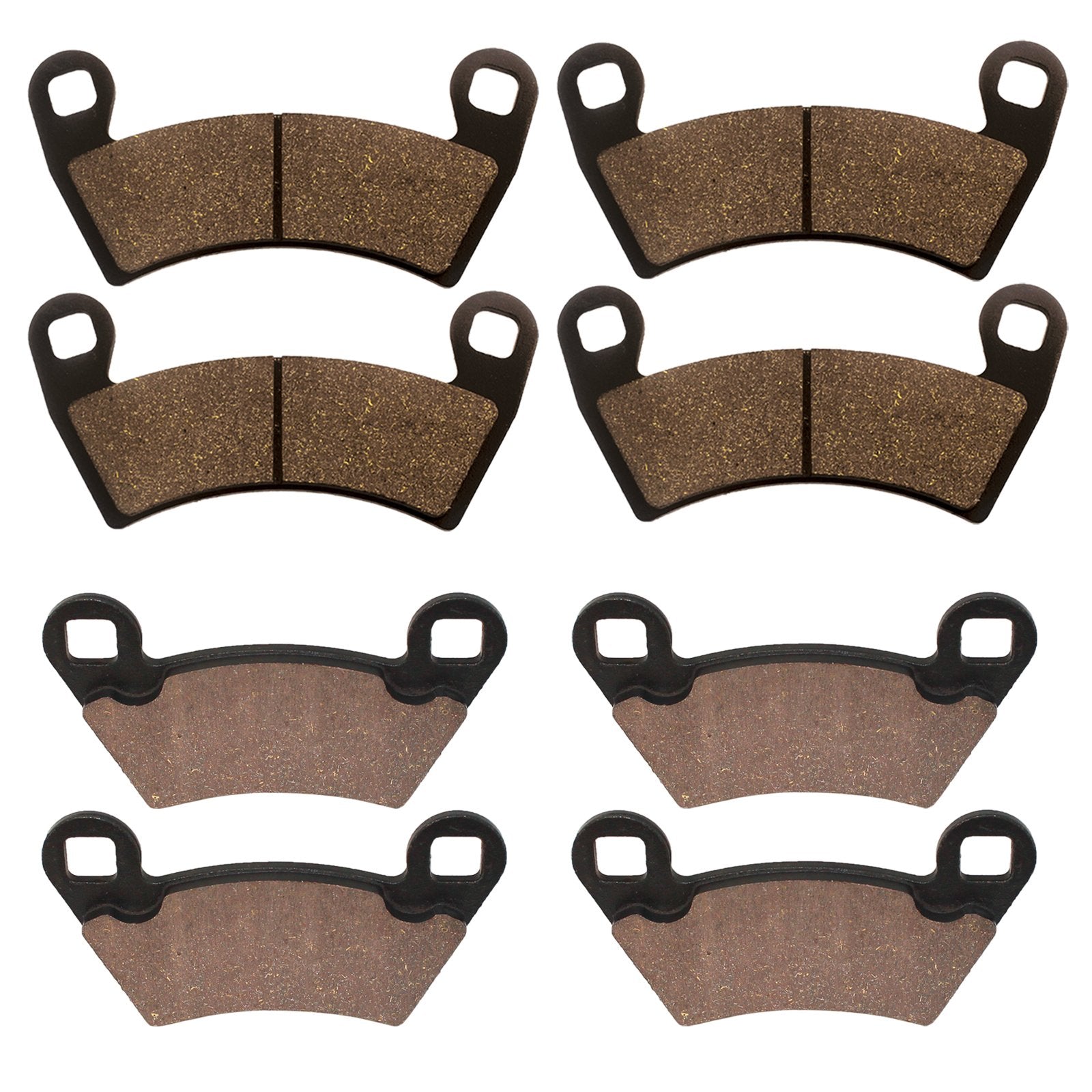 Caltric Front & Rear Brake Pads Compatible With Polaris Ranger Xp 900 2013 2014 2015 2016 2017 2018 2019