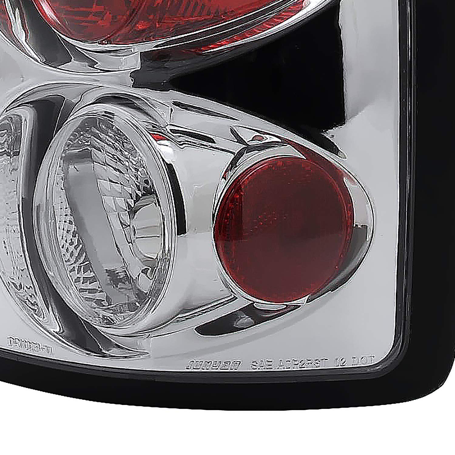 Spec-D Tuning Chrome Housing Clear Lens Tail Lights Compatible with 2002-2006 Dodge Ram 1500/2500/3500, Left + Right Pair Assembly