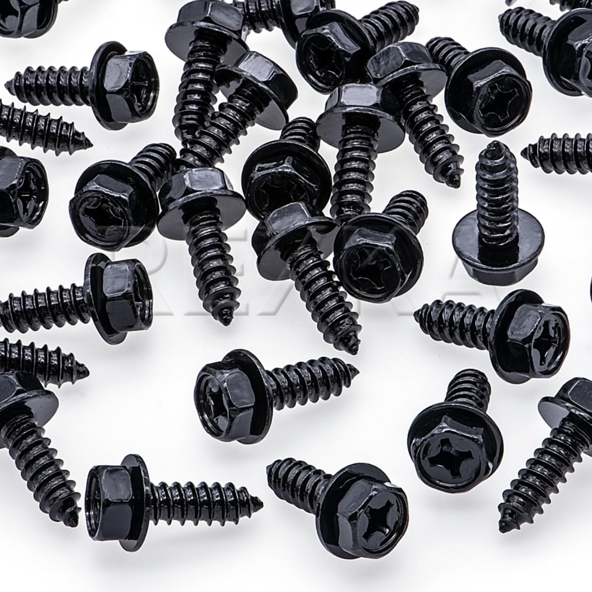 Rexka 30Pcs M6-1.81 X 20Mm Fender Liner Bumper Cover Splash Shield Screw Ms452348 For Mitsubishi 3000Gt, Diamante, Eclipse, Ecli