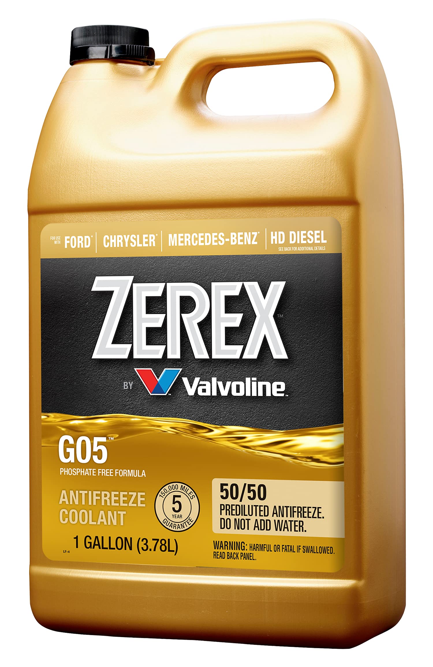 Valvoline Zerex G05 Phosphate Free Antifreeze/Coolant 50/50 Ready-to-Use, 1 GA