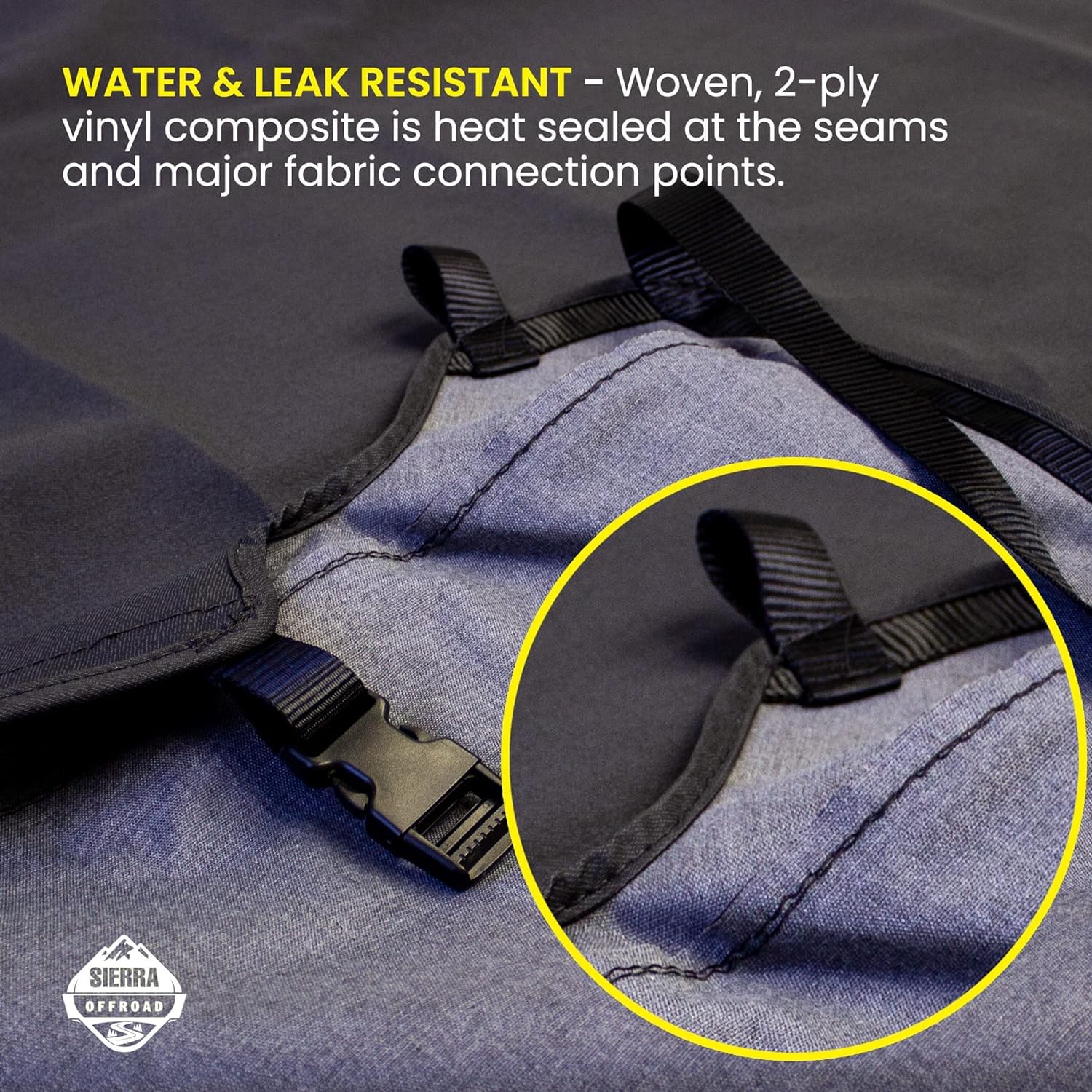 Sierra Offroad Soft Top For 1997 To 2006 Jeep Wrangler Tj - Spice, Sailcloth Vinyl - 2 Door Jeep Soft Top With Rear Plastic Tint