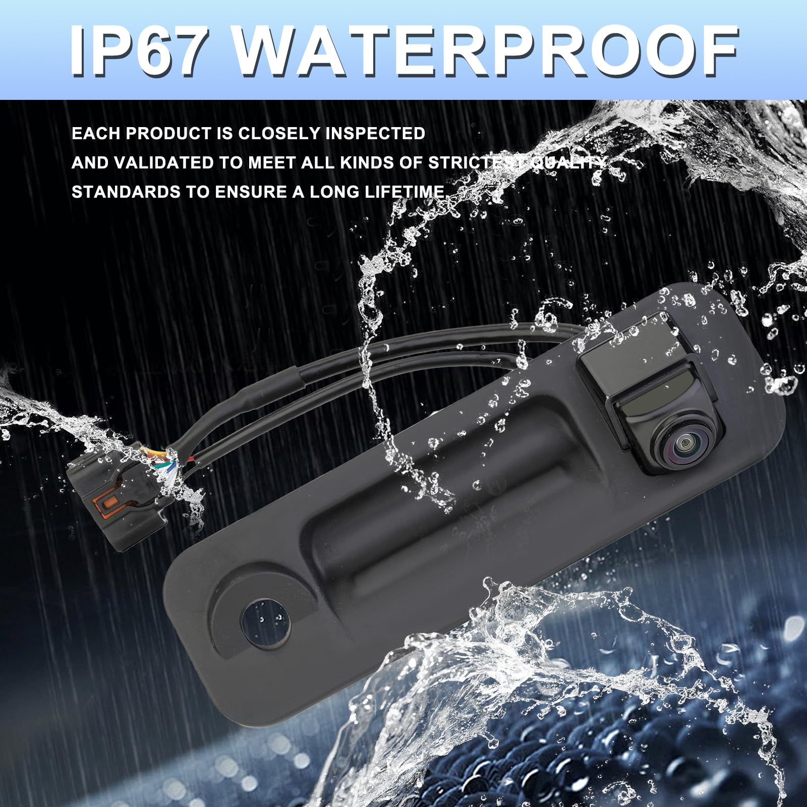 Arokzn Rear View Back Up Camera Compatible With Hyundai Sonata 2015 2016 2017 Park Assist Camera Replaces# 95760-E6201 95760-C21