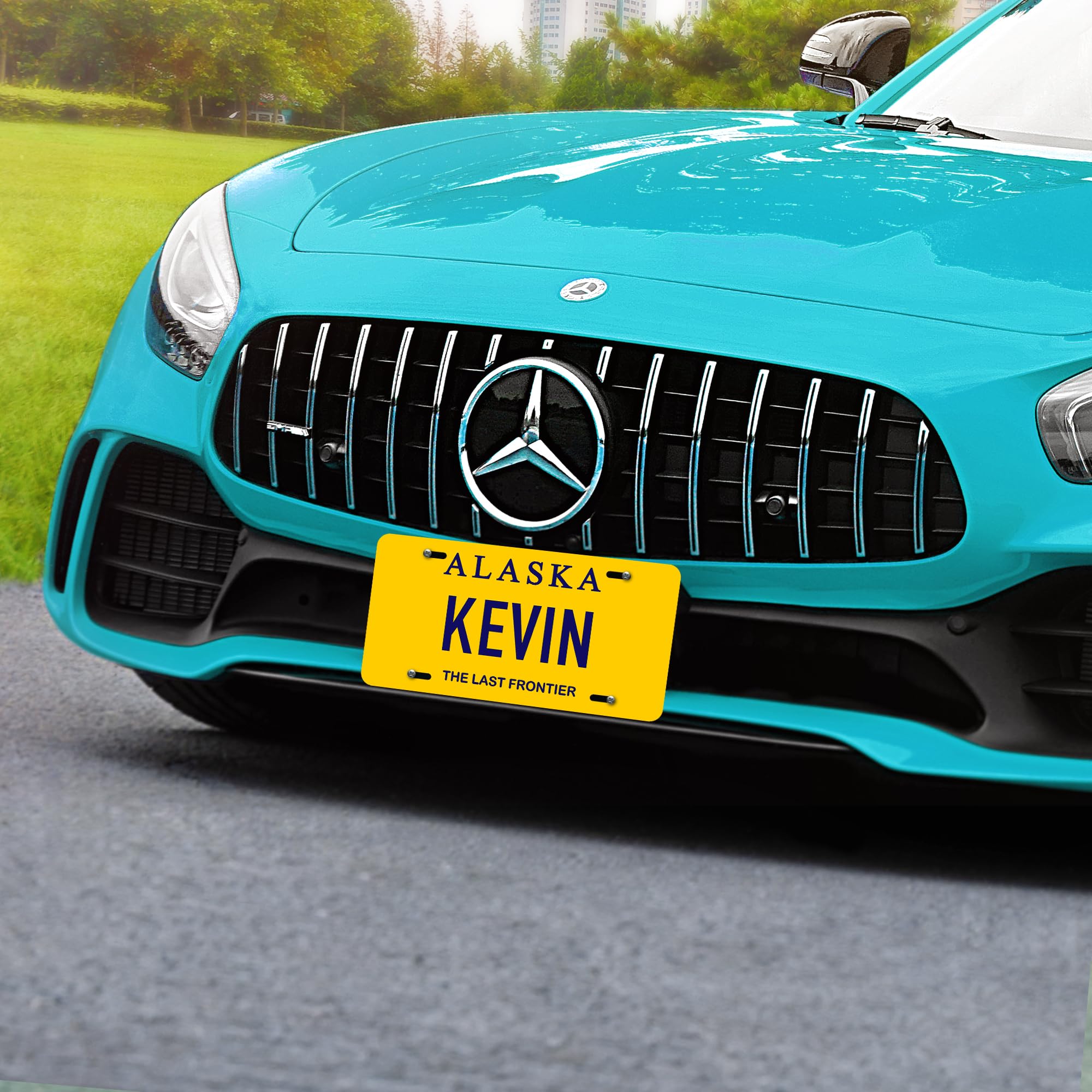 Custom Alaska License Plate, Personalized License Plates For Car, 6X12 Inch, Rust-Free Fade Resistant Aluminum, Usa Made By My S