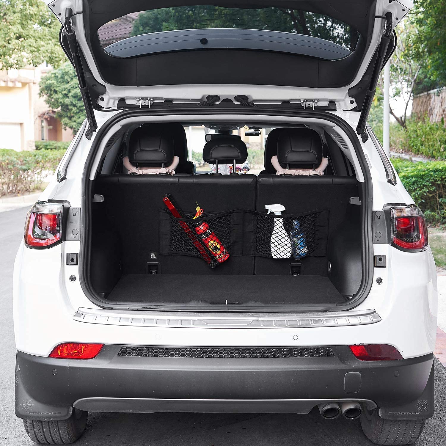 Universal Mesh Cargo Net Car Storage Net Wall Sticker Organizer Pouch Bag Storage Mesh Net For Car Trunk Storage Add On Organize