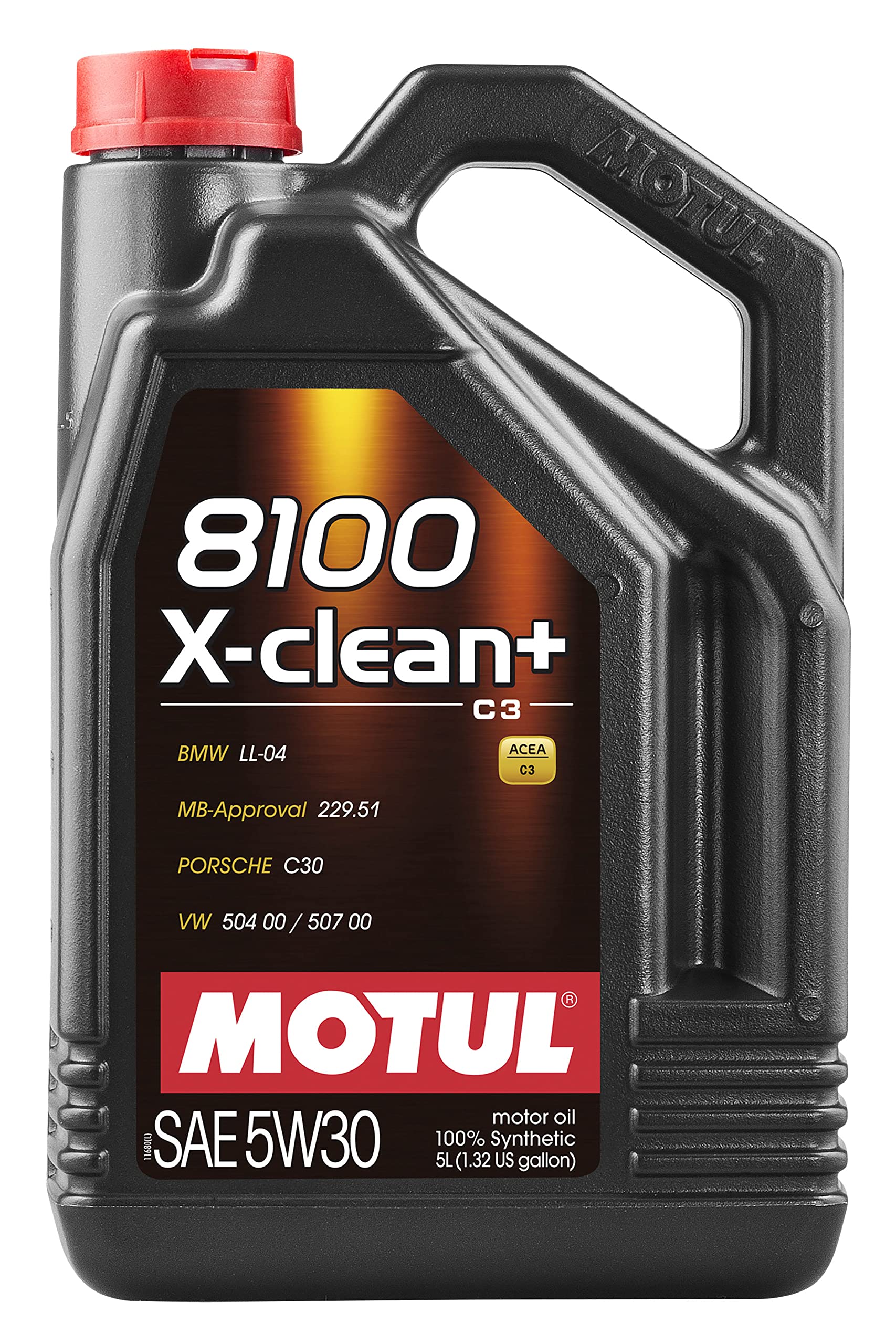 Motul 8100 X-Clean 5W-30 Full Synthetic Motor Oil | Engineered To Help Protect Emissions Systems  Clean Engine Performance | Long Drain Capable  Improved Engine Responsiveness | 5L -Like New