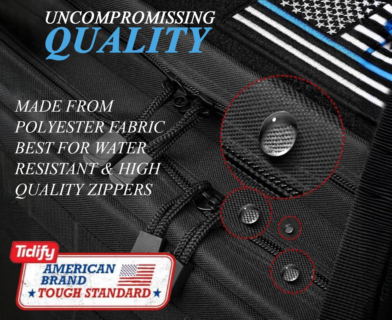 Tidify Patrol Bag Used By Law Enforcement Police Gear And Military Grade - Water Resistant Police Officer Duty Bag - Heavy Duty