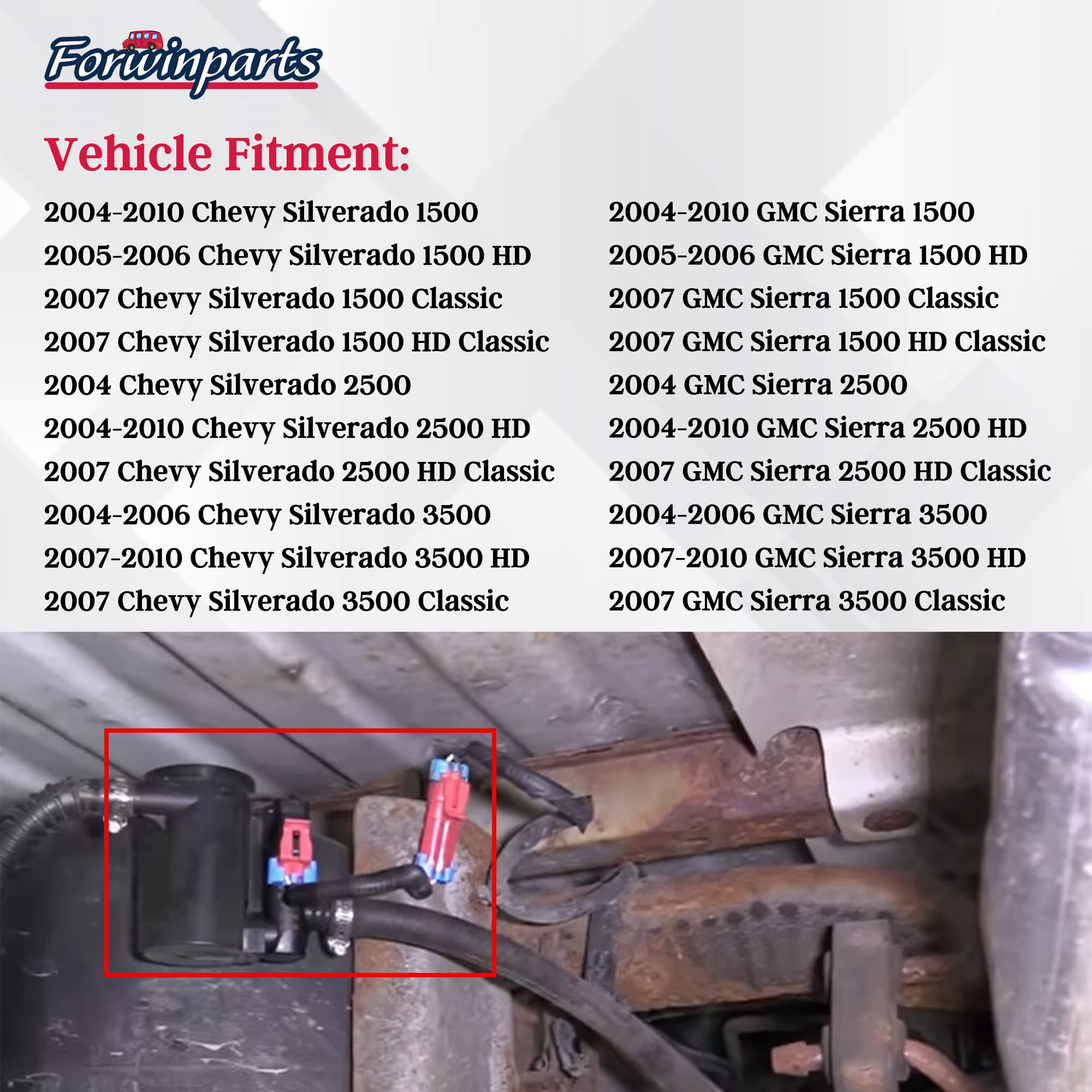 Evap Canister Vent Solenoid For 2004-2010 Chevy Silverado Gmc Sierra 1500 2500 3500 Hd Classic P0449 Vapor Canister Vent Solenoi