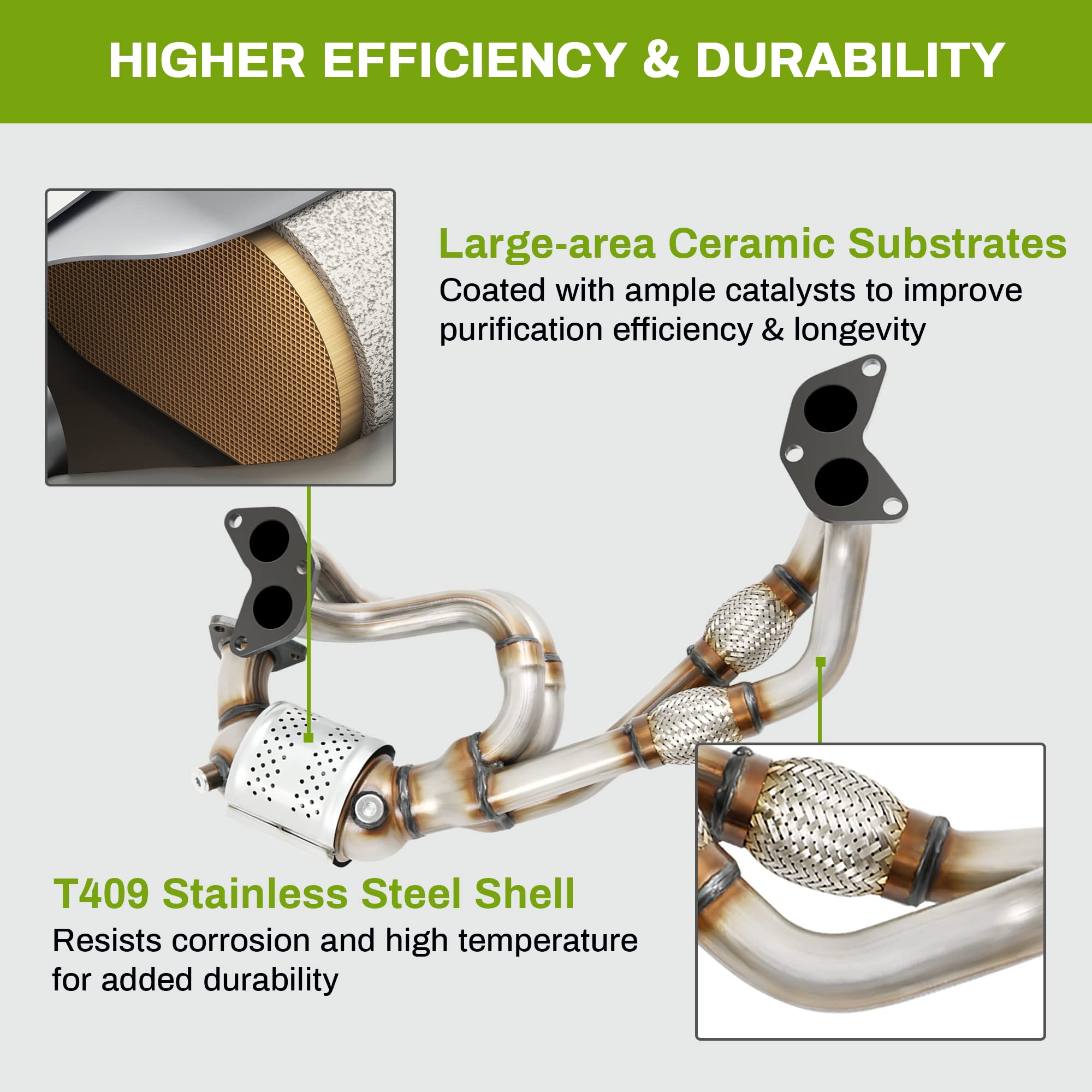 Autosaver88 Atcc0032 Catalytic Converter Compatible With 2006-2010 Subaru Forester, 2006-2011 Impreza, 2006-2012 Legacy/Outback,