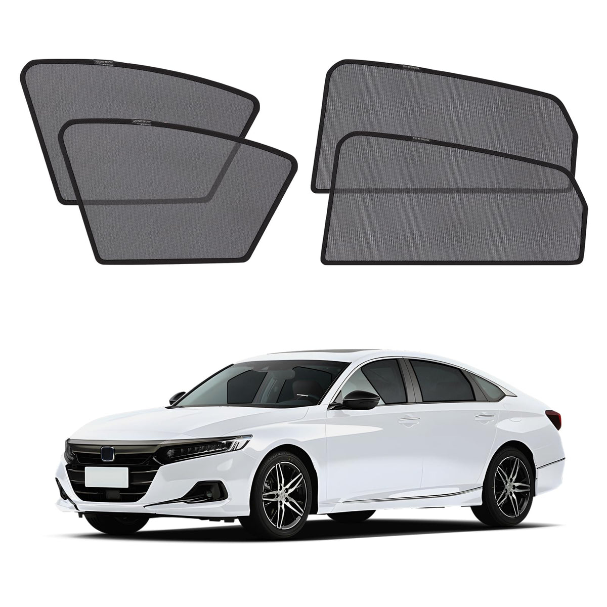 XCBYT Car Window Shades for 2018-2025 Accord Sun Shade for Car Baby Side Window with Breathable Mesh Blocking 99% UV Glare and P