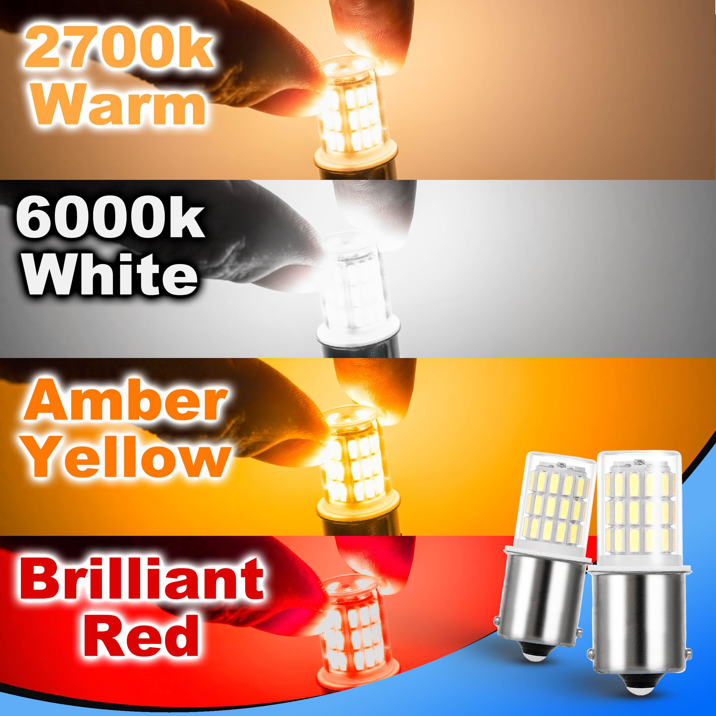 Heifymi 1156 1141 1003 7506 Ba15S Led Bulb,12V-24V For Rv Camper Interior Dome Exterior Porch Light Outdoor Landscape Lighting,S