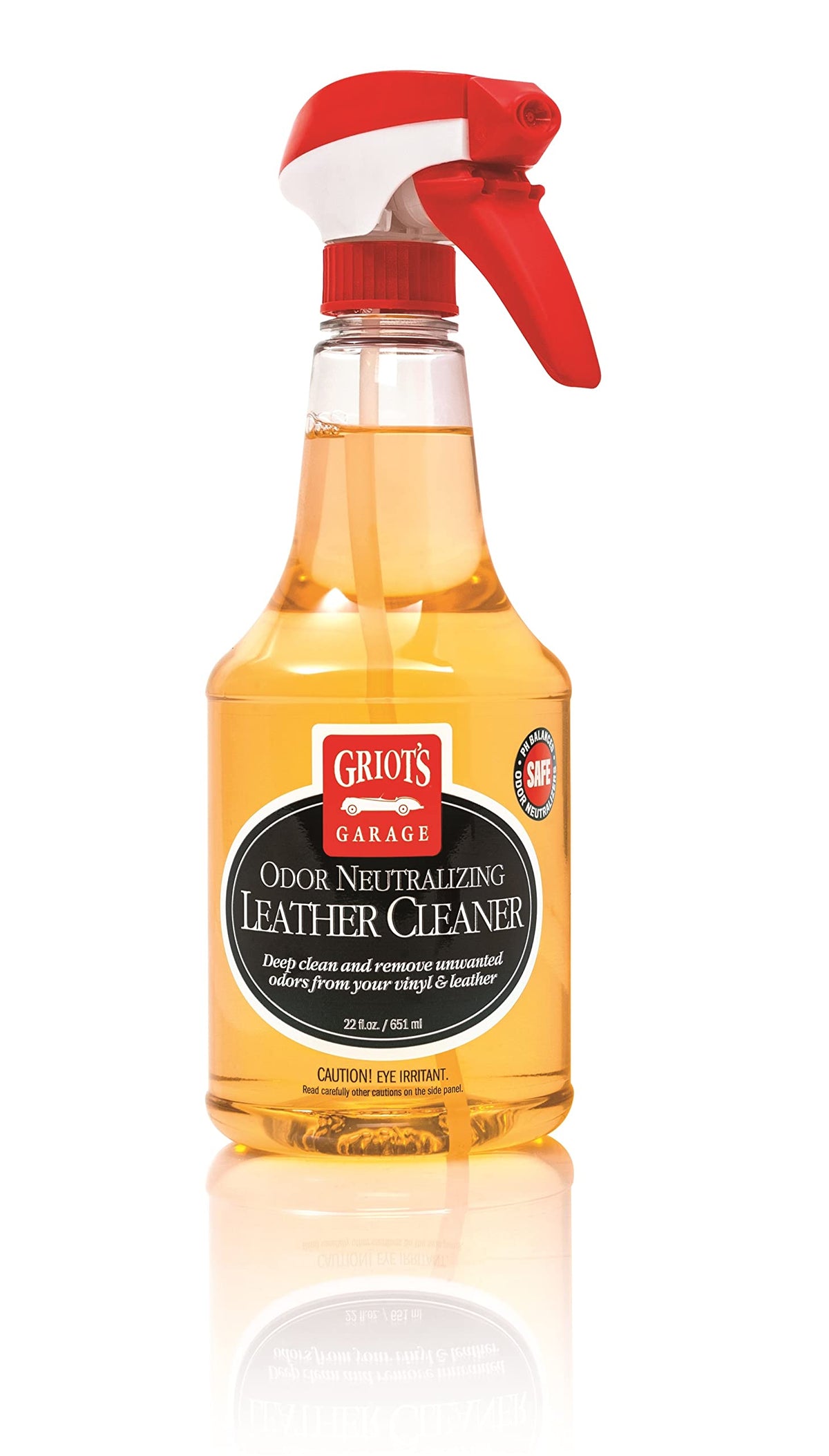 Griot'S Garage 10971 Odor Neutralizing Leather Cleaner 22Oz – Cleans Leather & Vinyl Seats, Dashboards, Door Panels & More While Removing Odors. Safe On Analine & Pigmented Leather