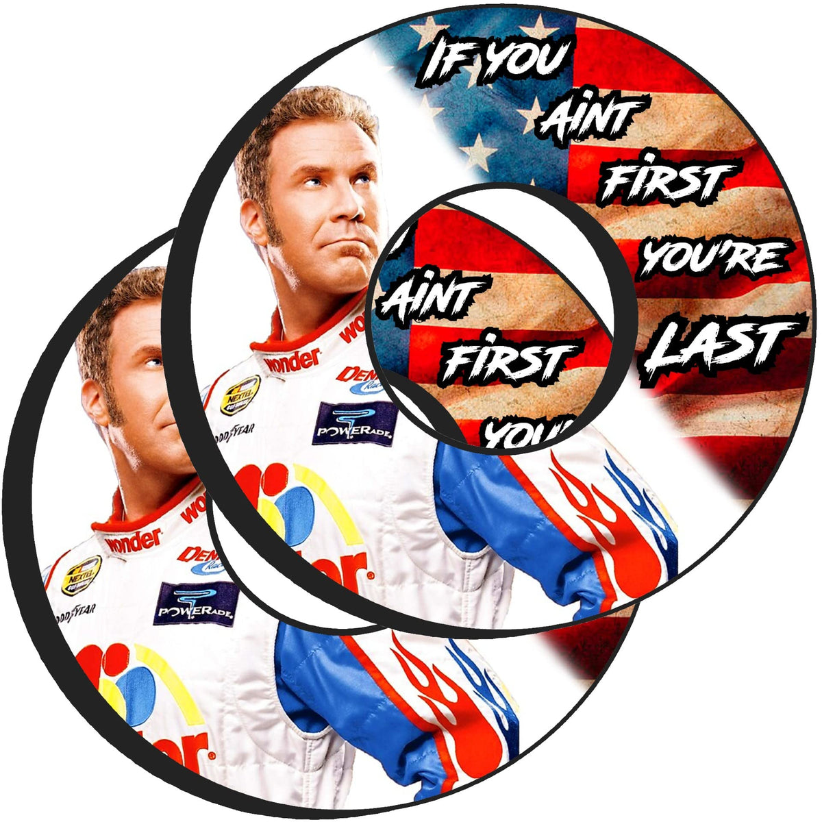 Gripdonuts.Com® Premium Dirt Bike Motorcycle Bmx Grip Donuts Ricky Bobby