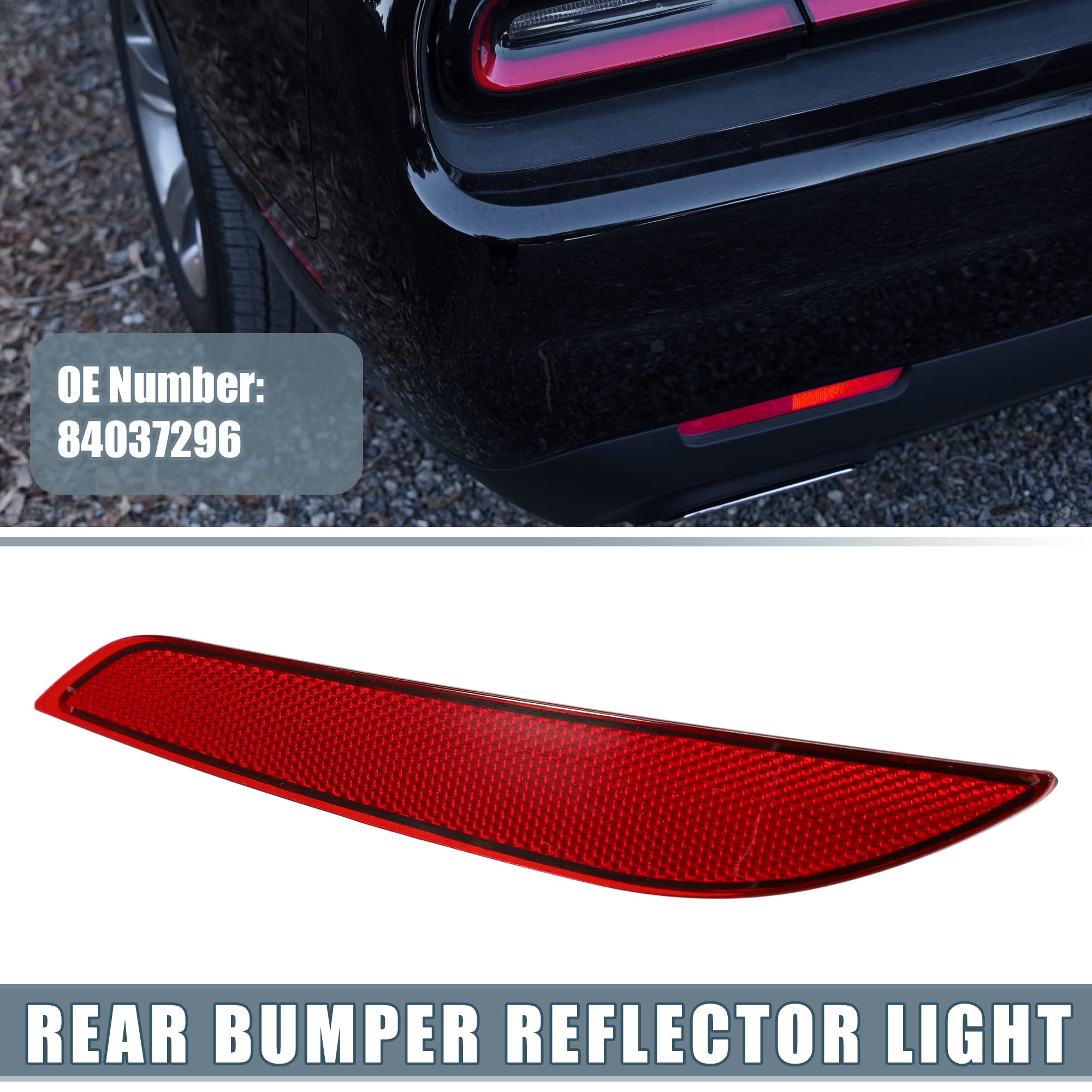 A Absopro Rear Bumper Reflector Light 84037296 For Chevrolet Cruze 2016-2019 Left Side Red