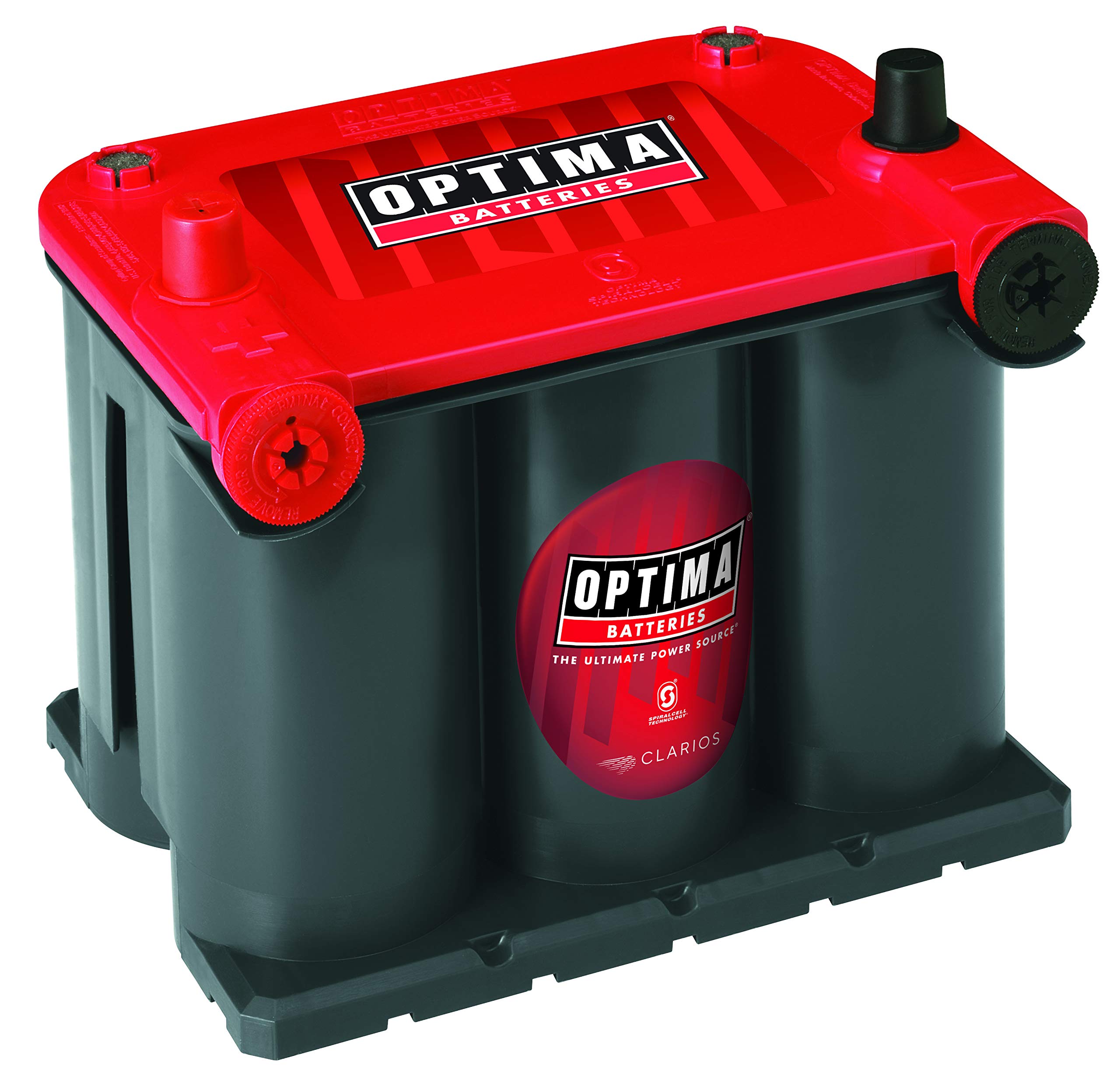 OPTIMA Batteries High Performance 75/25 RedTop Sealed AGM Car, Truck, and SUV Starting Battery, 720 CCA, Dual SAE and GM Terminals, Maintenance Free, Versitile Mounting