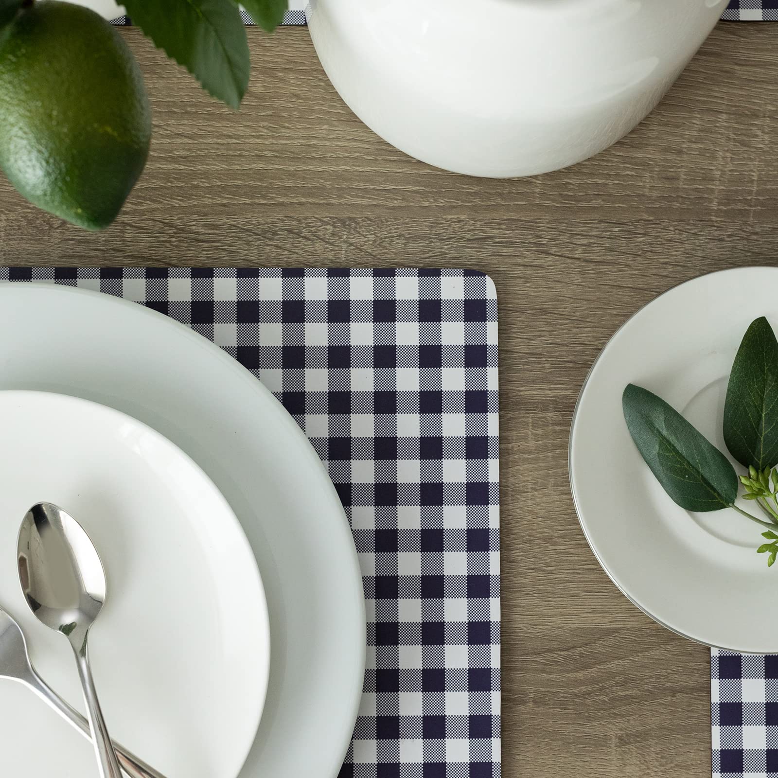 Benson Mills Cork Placemats Set Of 4, Thick Cork Place Mats For Kitchen And Dining Tables, Easy Clean Table Mats (12'' X 16'' Re