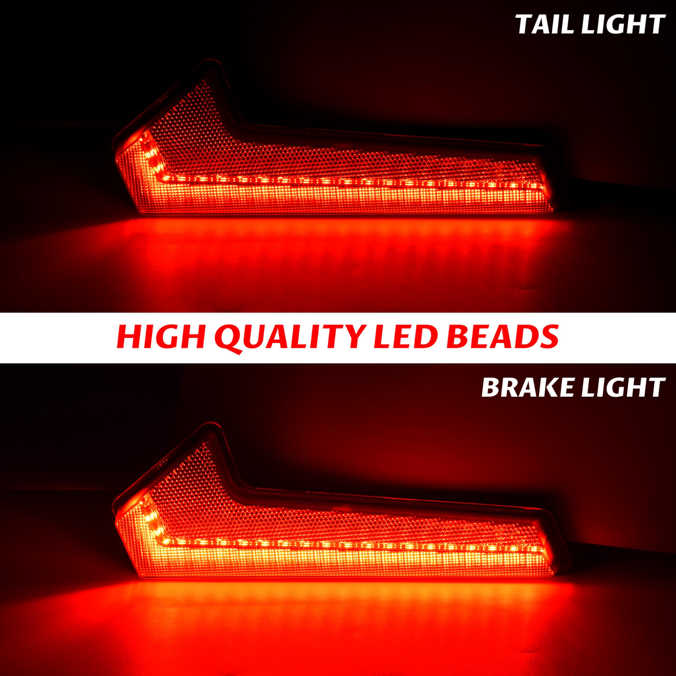 Sautvs Utv Tail Lights Assembly For Polaris Rzr Xp 1000/Turbo/Sportsman, Smoked Black Led Taillights Rear Lamps For Polaris Rzr Xp 1000 Rzr Xp Turbo Sportsman 570 850 1000 2018-2023 Accessories(2Pcs)