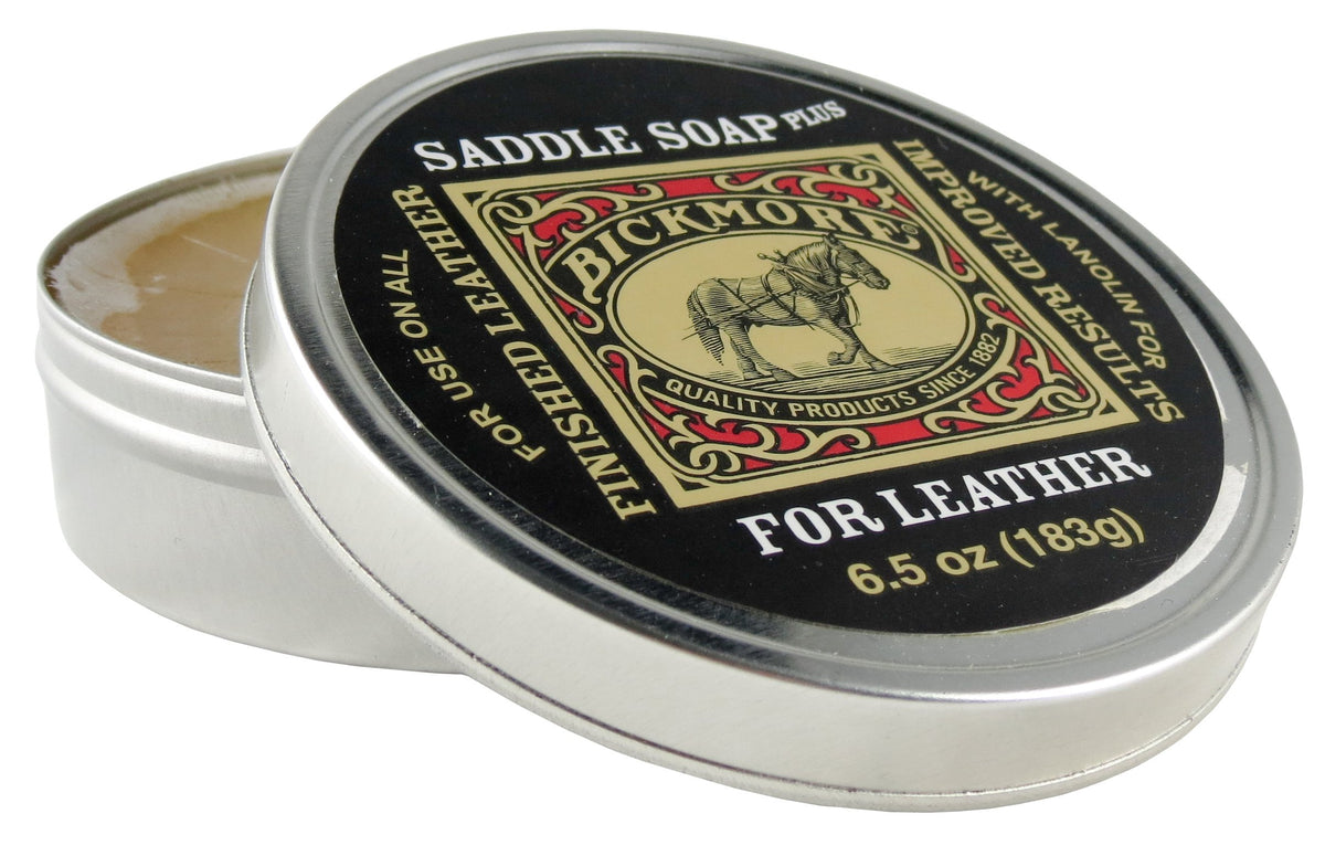 Bickmore Saddle Soap Plus - 6.5Oz - Leather Cleaner & Conditioner With Lanolin - Restorer, Moisturizer, And Protector
