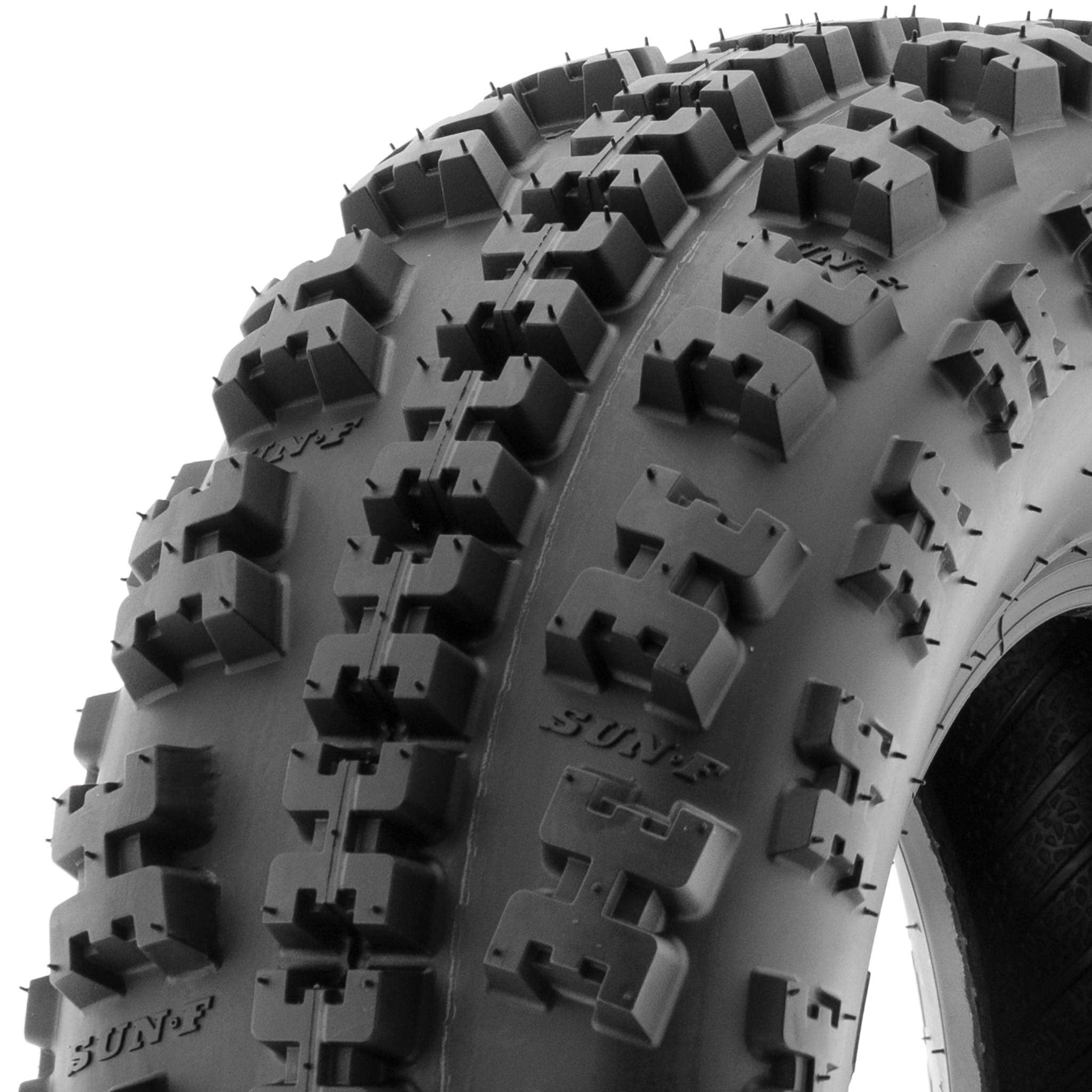 SunF ATV UTV Knobby Sport Tires 21x7-10,6 PR Tubeless A027, Set of 2