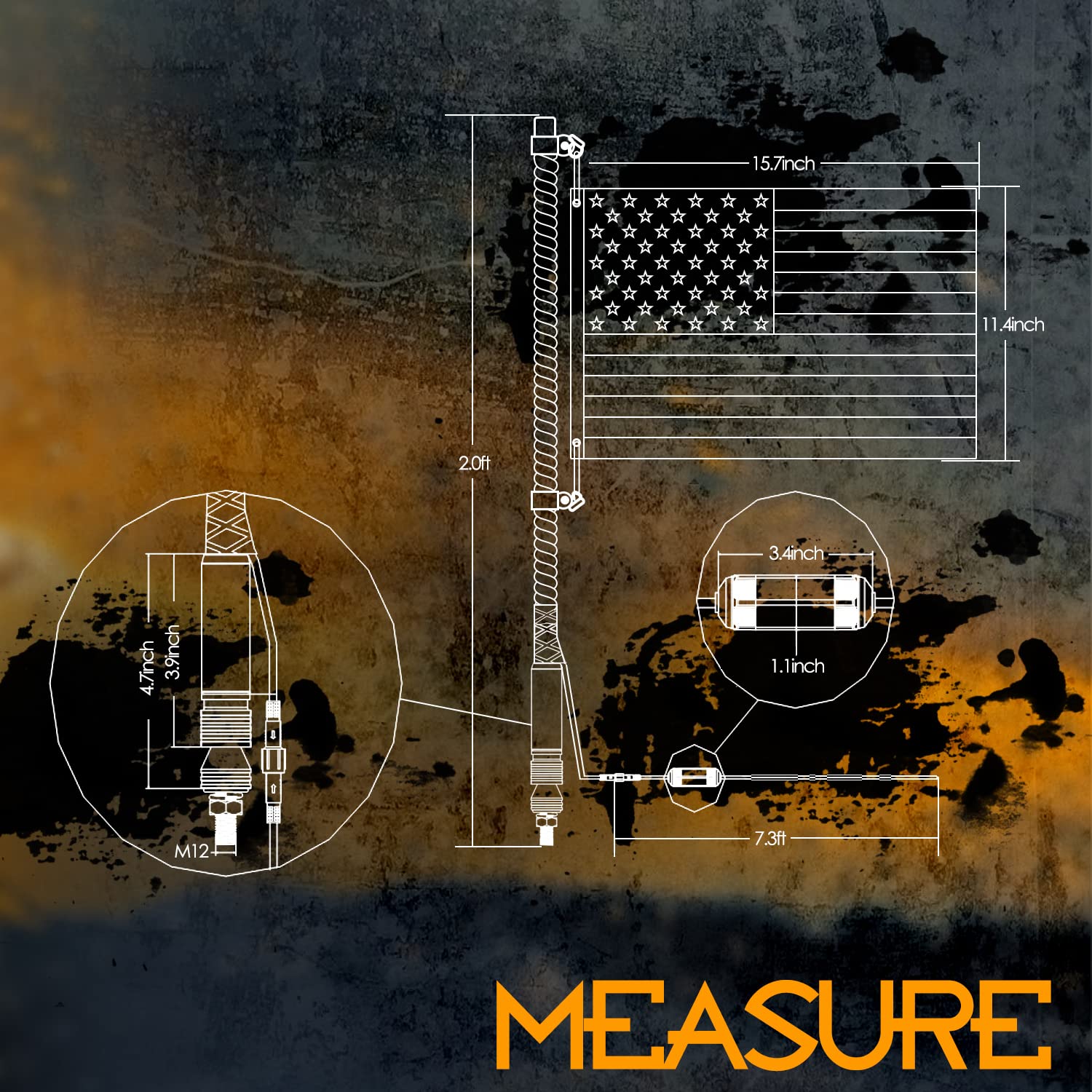 Nirider 2Ft Led Whip Lights With Flag Pole Remote Control Spiral Rgb Chase Light Offroad Warning Lighted Antenna Led Whips For U