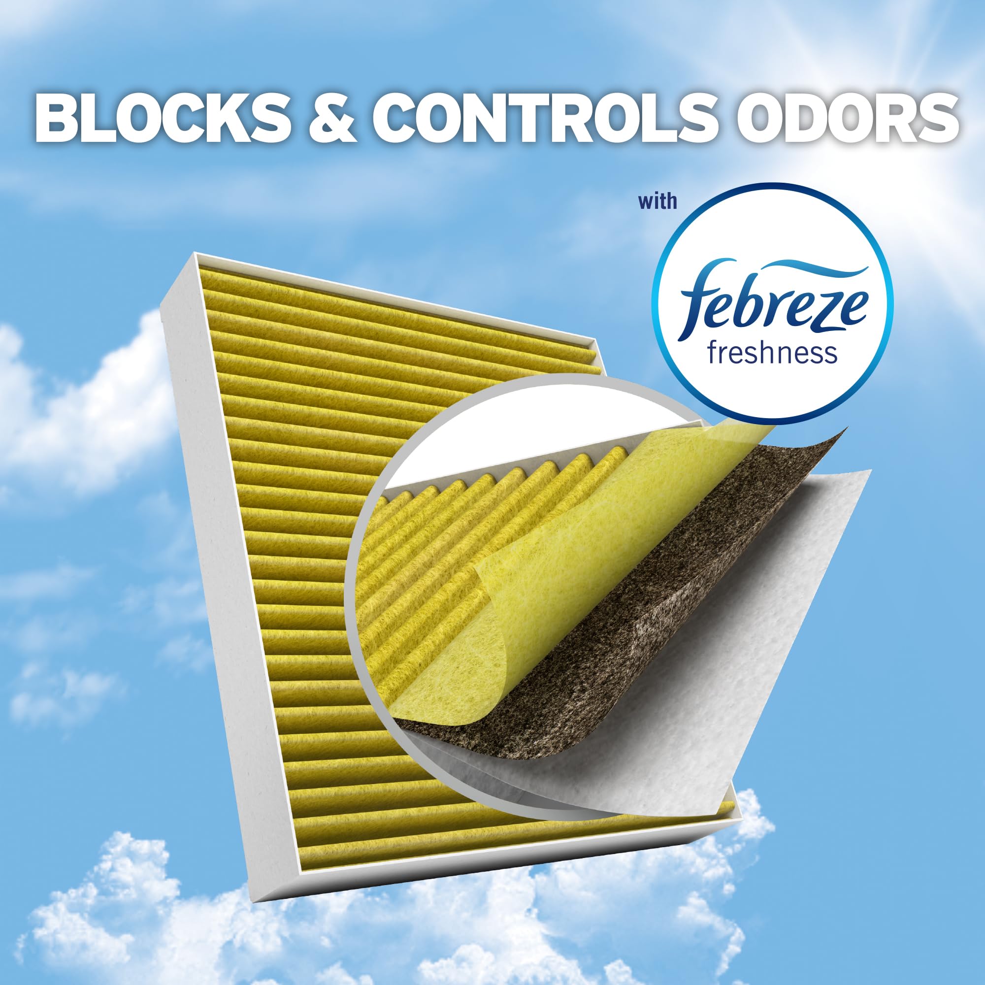 Purolator PBC38173 PurolatorBOSS Premium Cabin Air Filter with Febreze Freshness fits Select Chevrolet, GMC, Cadillac, 1 Count (