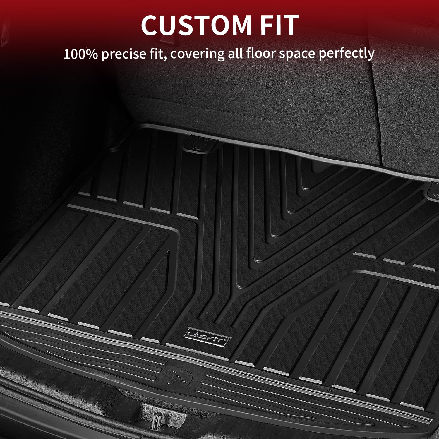 Lasfit Cargo Liner For Honda Cr-V 2023 2024 2025 2026 (Include Hybrid Models) All Weather Tpe Car Trunk Mat (Upper Position), Ca
