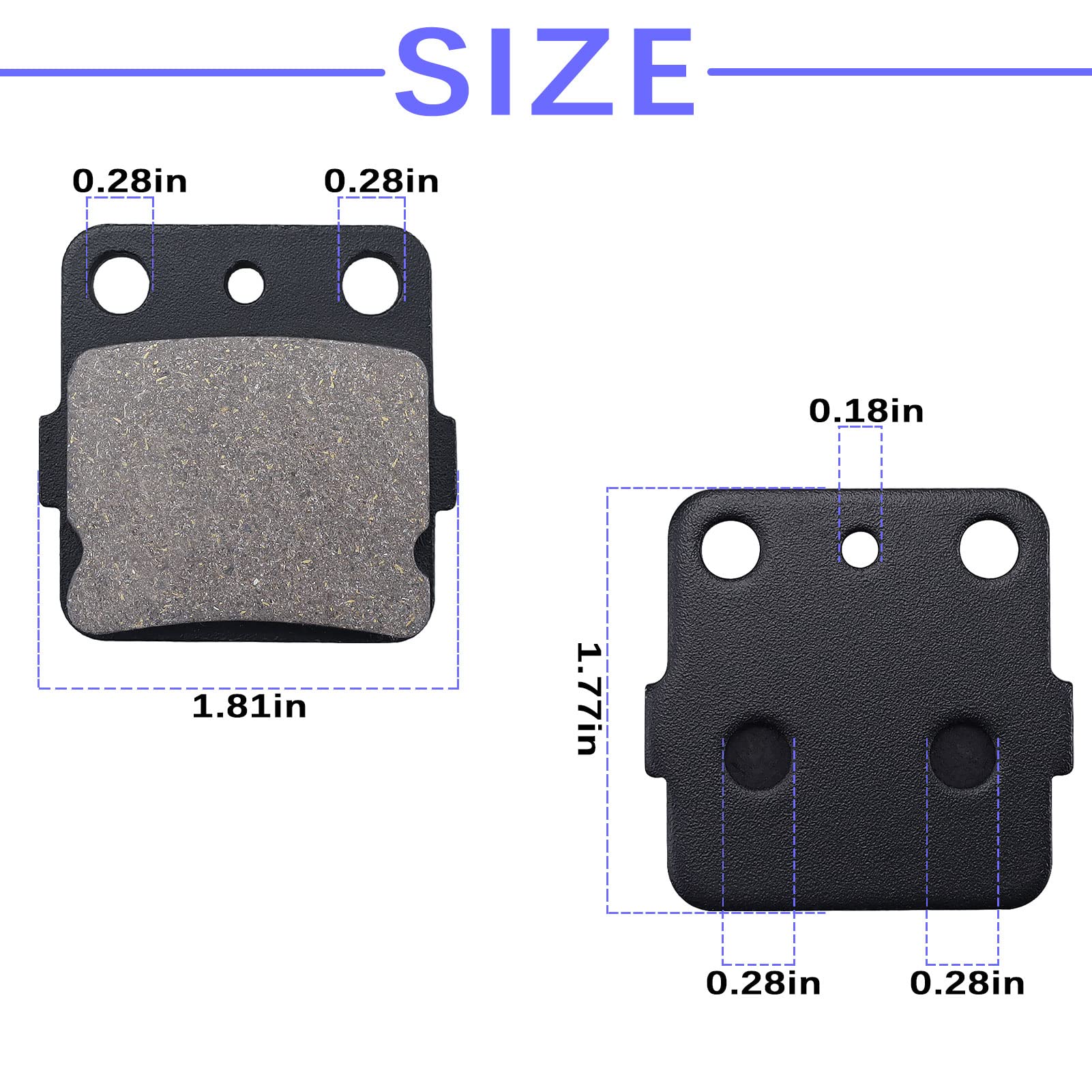 400Ex Brake Pads For Honda Trx400Ex Trx 400Ex 1999-2009?Trx300Ex Trx 300Ex 1993-2009 ?For Yamaha Raptor 350 660R Banshee Warrior Wolverine 350 Blaster For Kawasaki Klx140 Kx80 Kx85 Kx100 Kx112