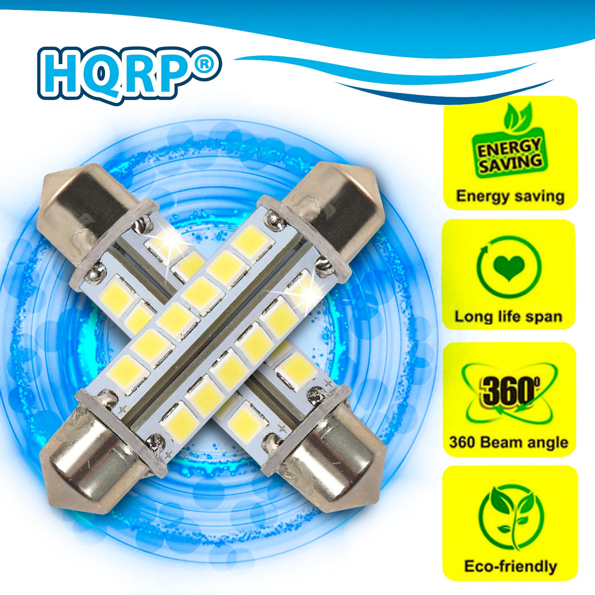 Hqrp 2-Pack 12V Led Upgrade Bulb Compatible With Dometic 200729000P Rm2662 Rm3762 Rm3962 Rm1350M Rm1350Im Rm1350Mim Rm1350Wim Rm