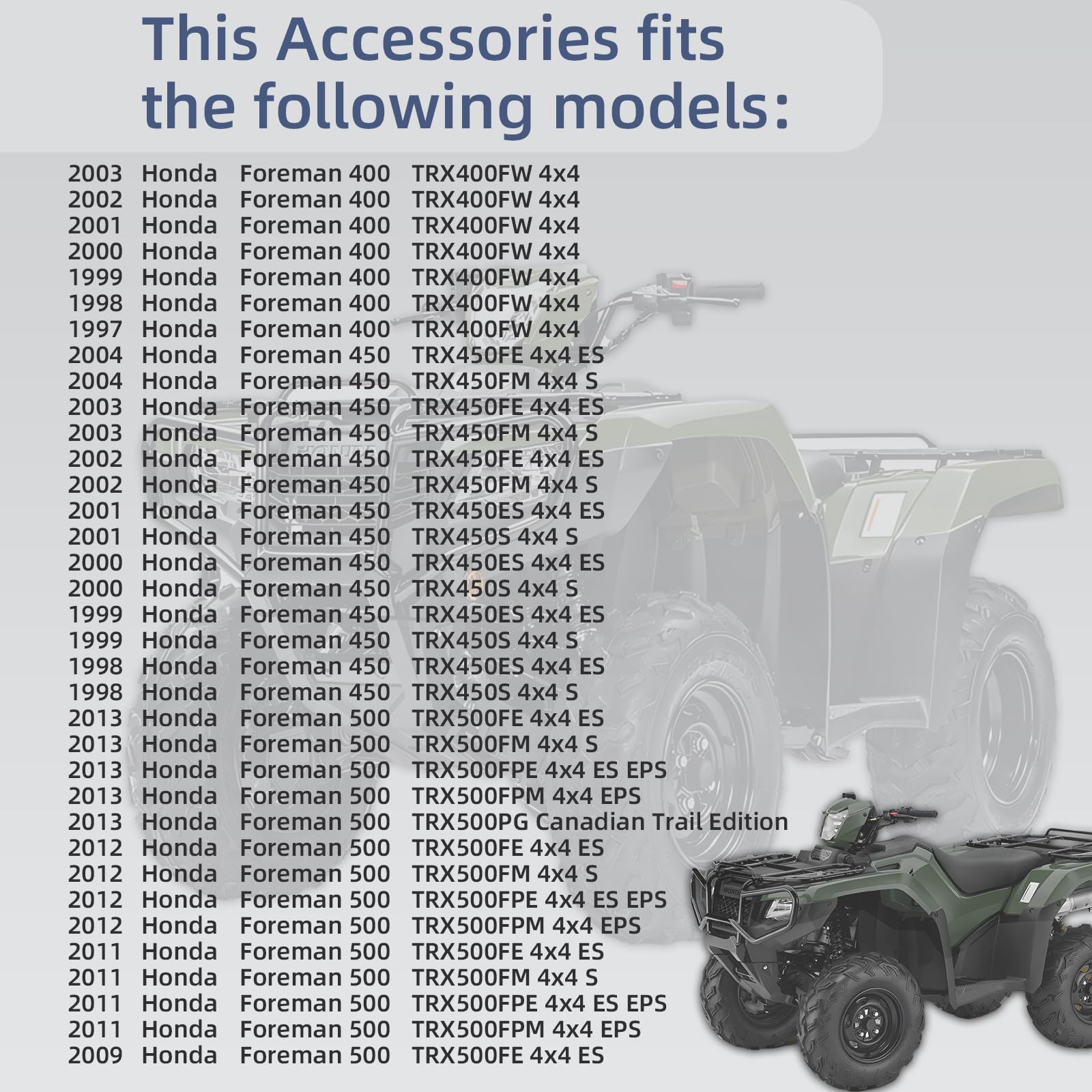 Moto1988 Heavy Duty Front Wheel Bearings & Seals Kit For Honda Foreman 400 450 500 Trx400Fw Trx450Fe/Fm Trx500 Fe/Fm/Fpe/Fpm/Fa/