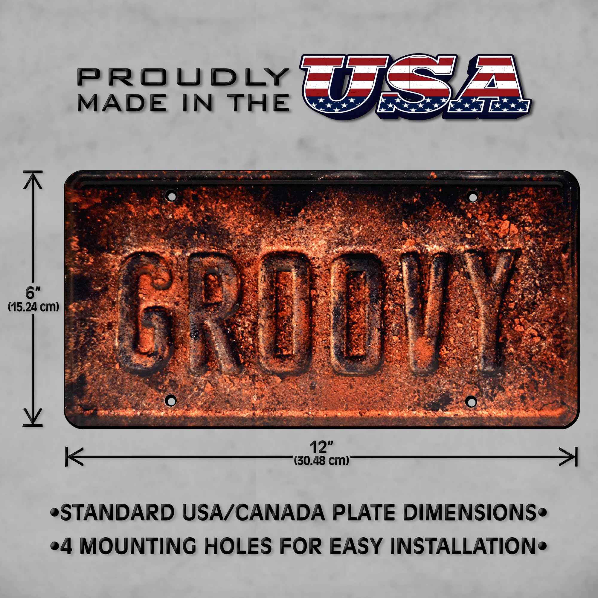 Celebrity Machines Ash Vs Evil Dead | Groovy | Metal Stamped License Plate