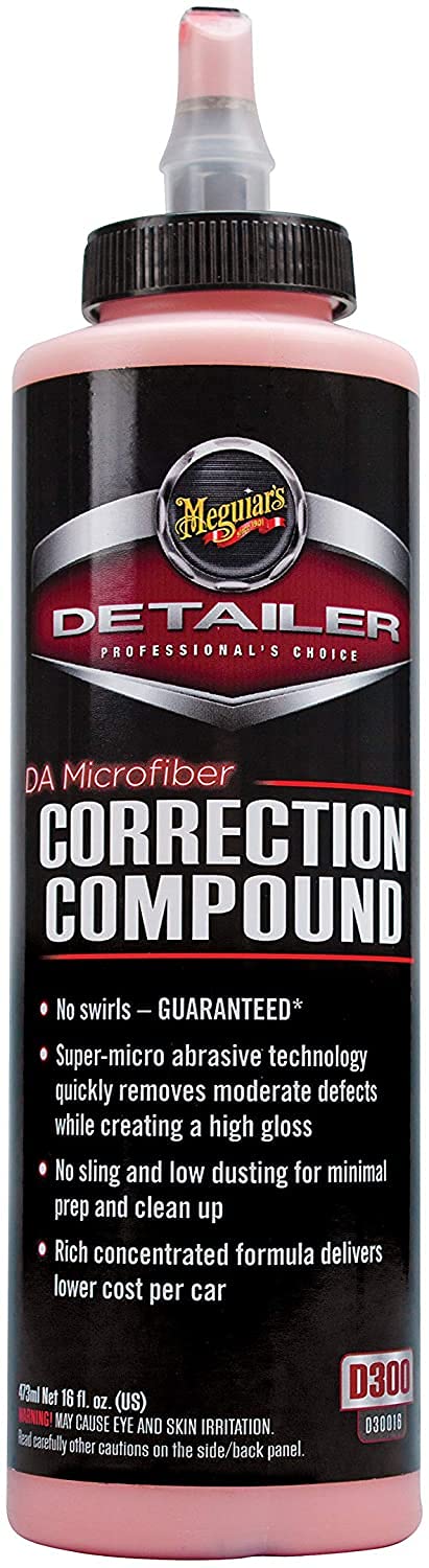 Meguiar'S D316 Da (Dual Action) Microfiber Correction Compound - Auto Compound Removes Surface Defects - 16 Oz Bottle