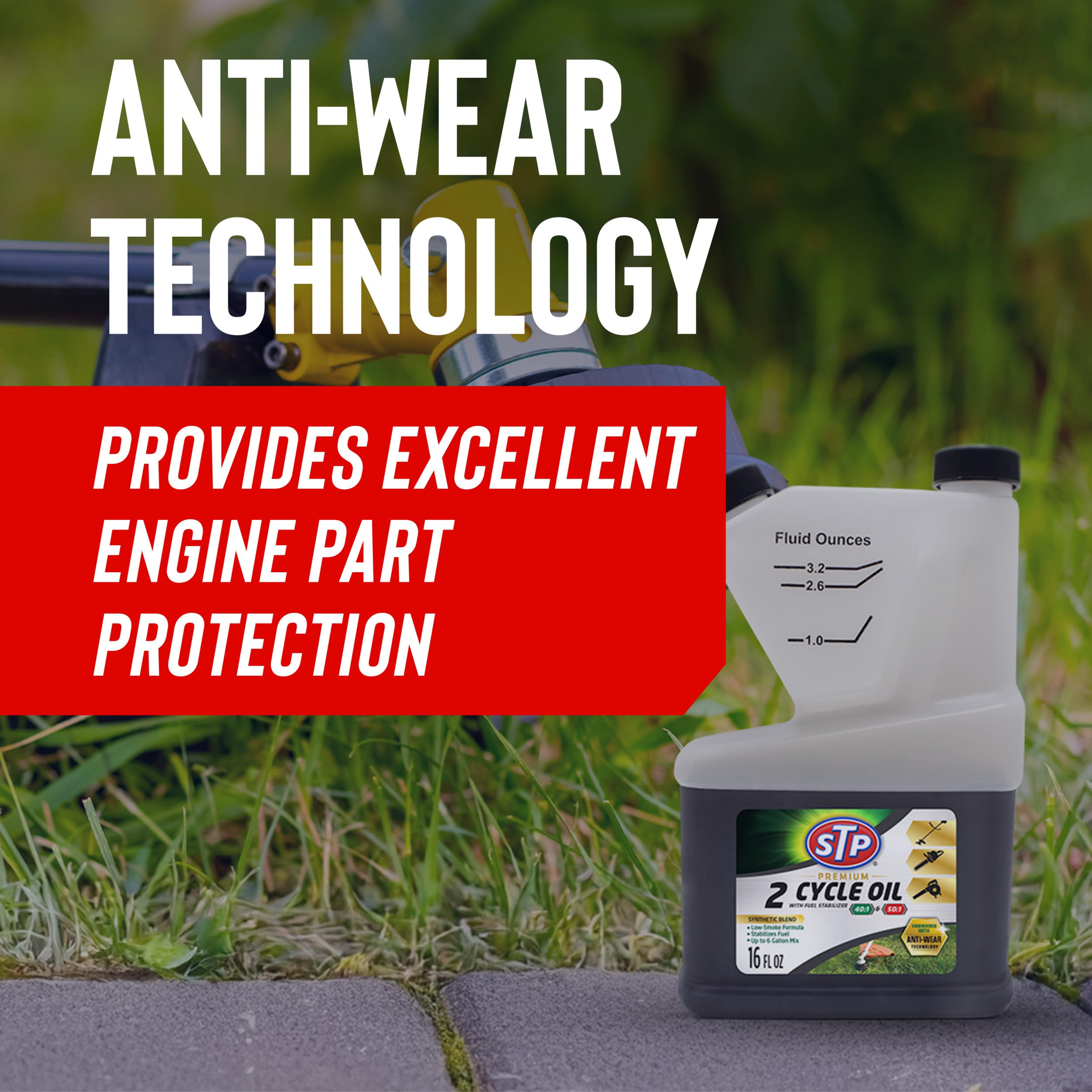 Stp Premium 2-Cycle Oil With Fuel Stabilizer, 16 Fl Oz